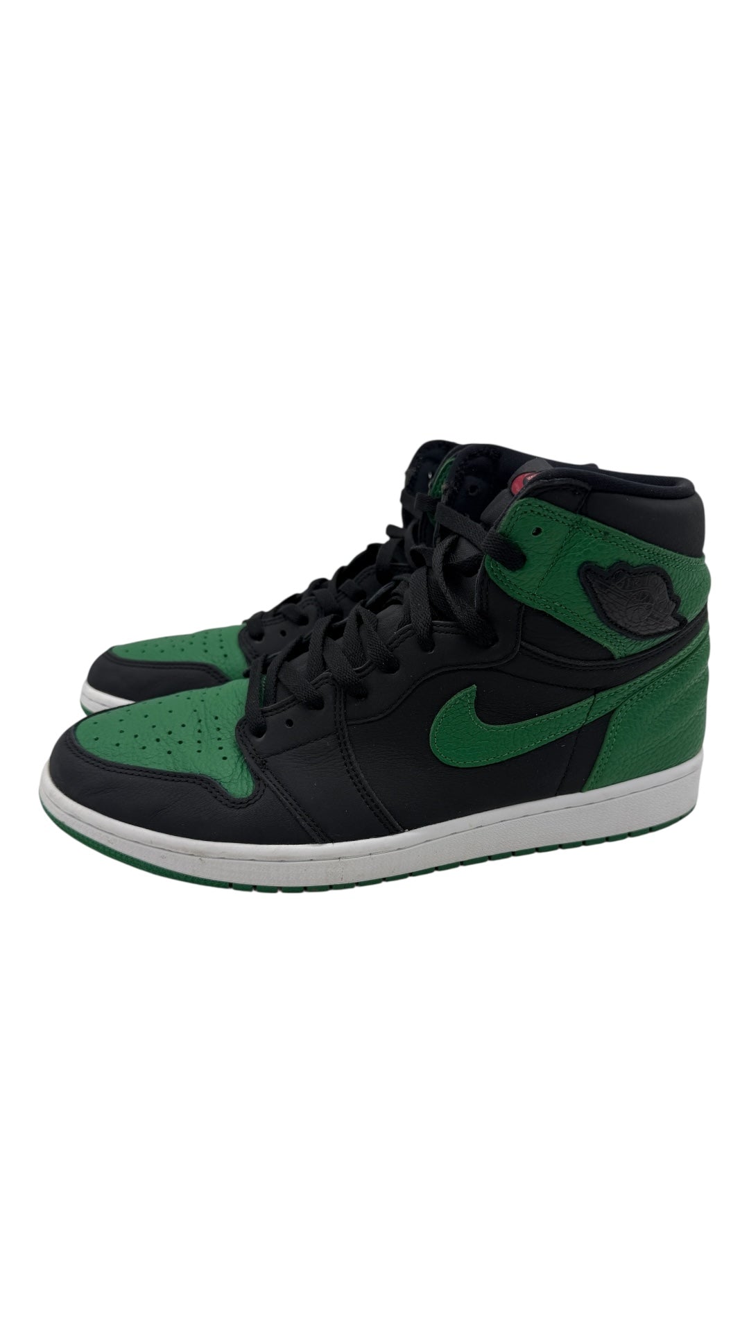 Preowned Jordan 1 Retro High Pine Green Black Sz 12M/13.5W 555088-030