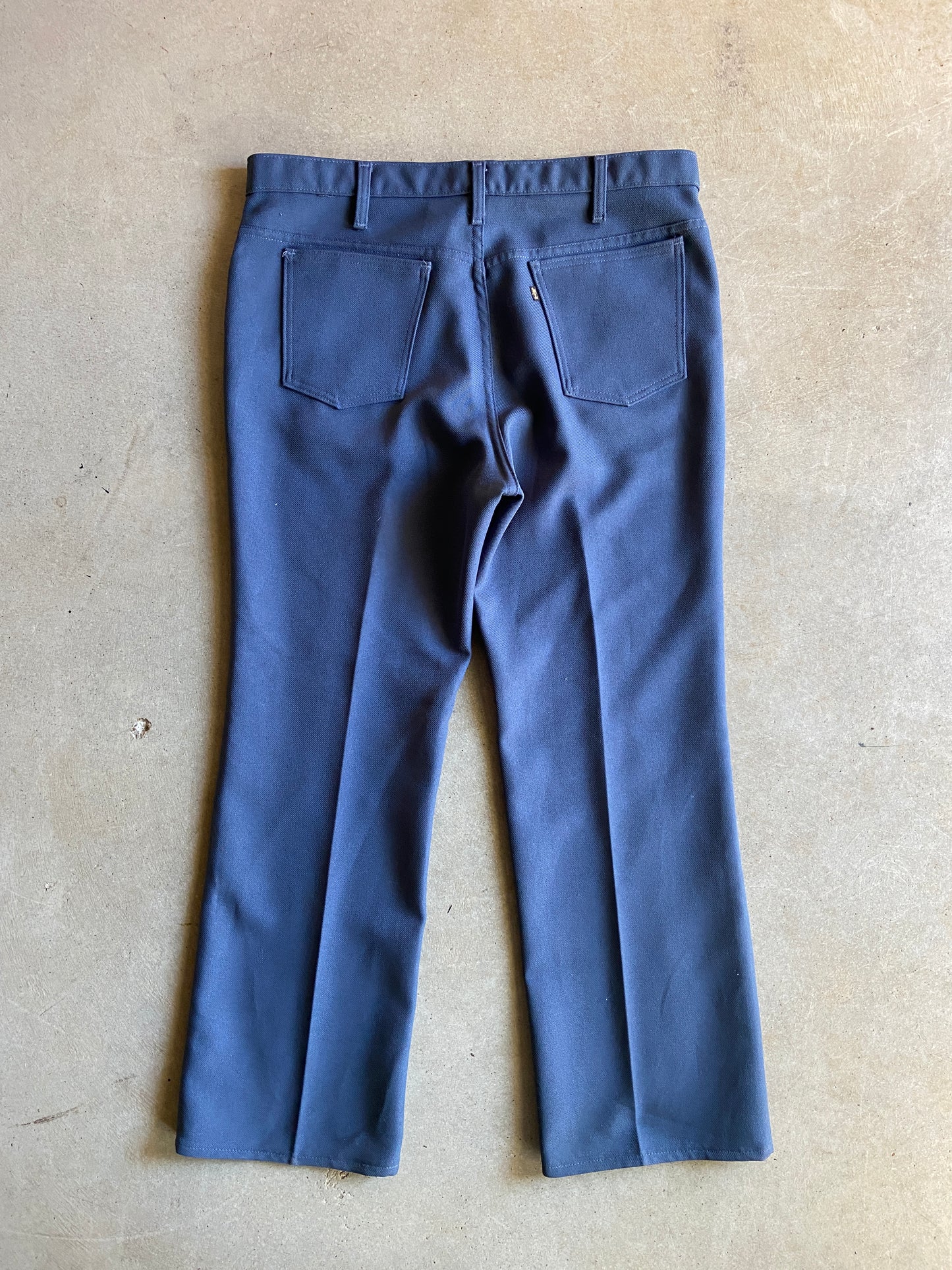 VTG Levi's Black Tab Blue Polyester Pants Sz 38x30