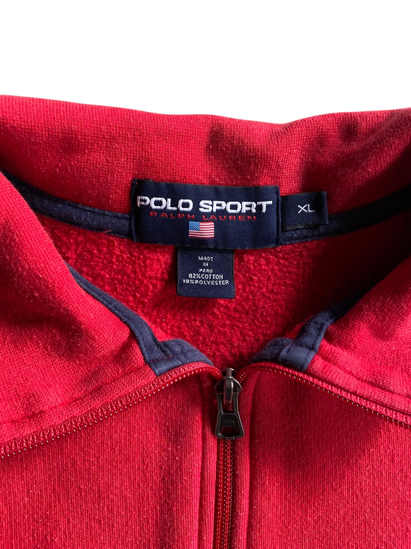 Y2K Polo Sport Quarter-Zip Pullover Sweatshirt Sz XL