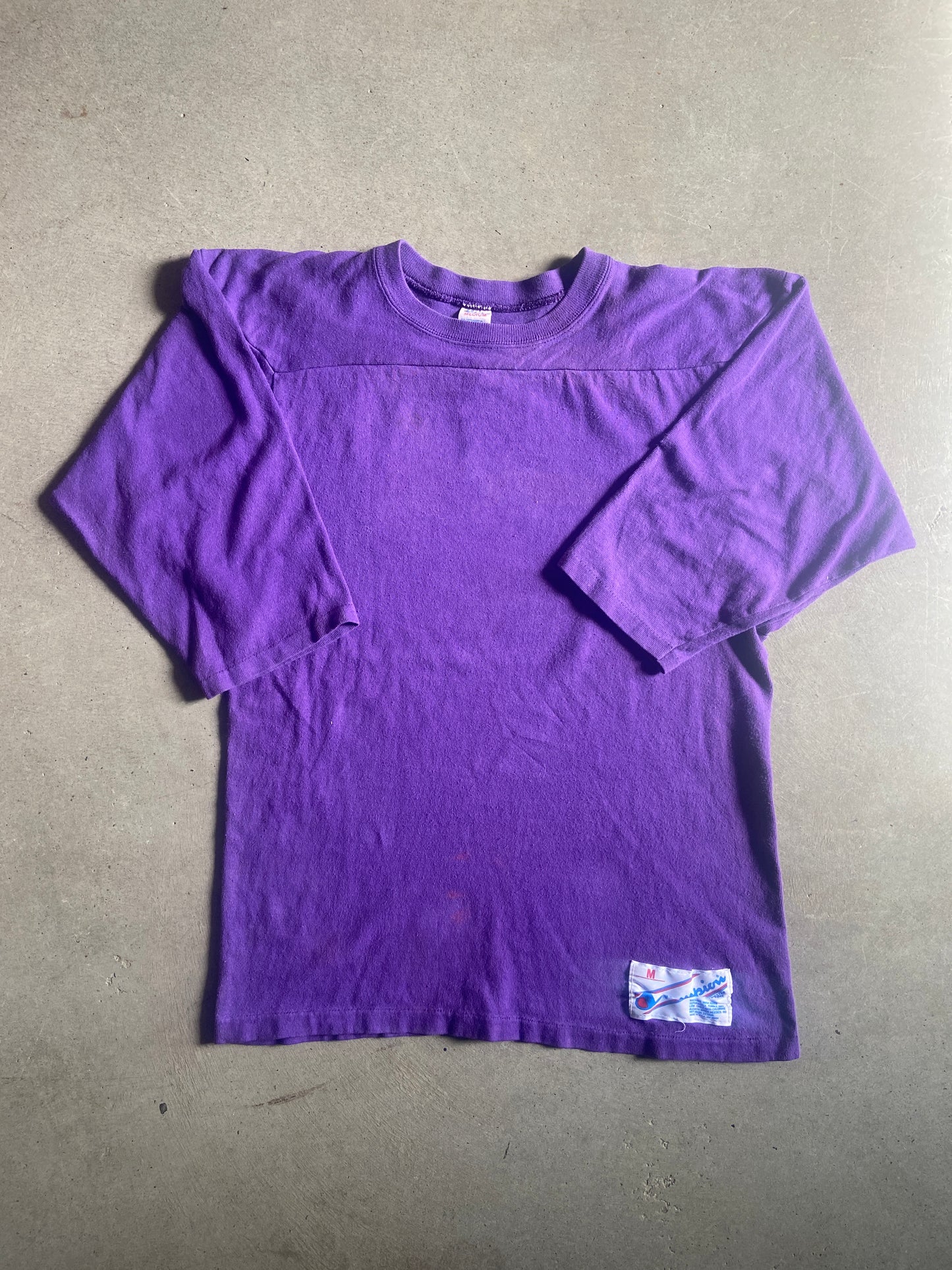 VTG Champion Purple 1/2 Sleeve Tee Sz M