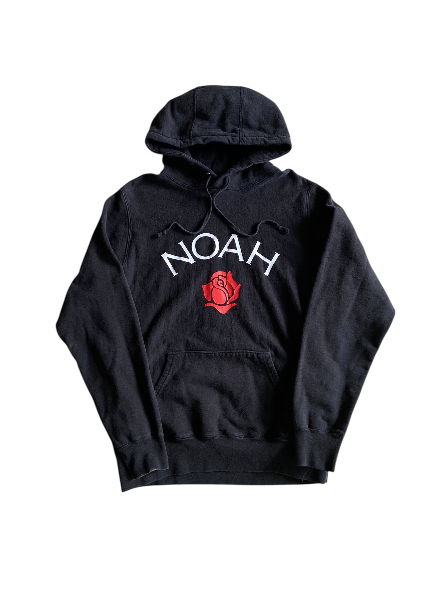 Noah Red Rose Black Hoodie Sz L