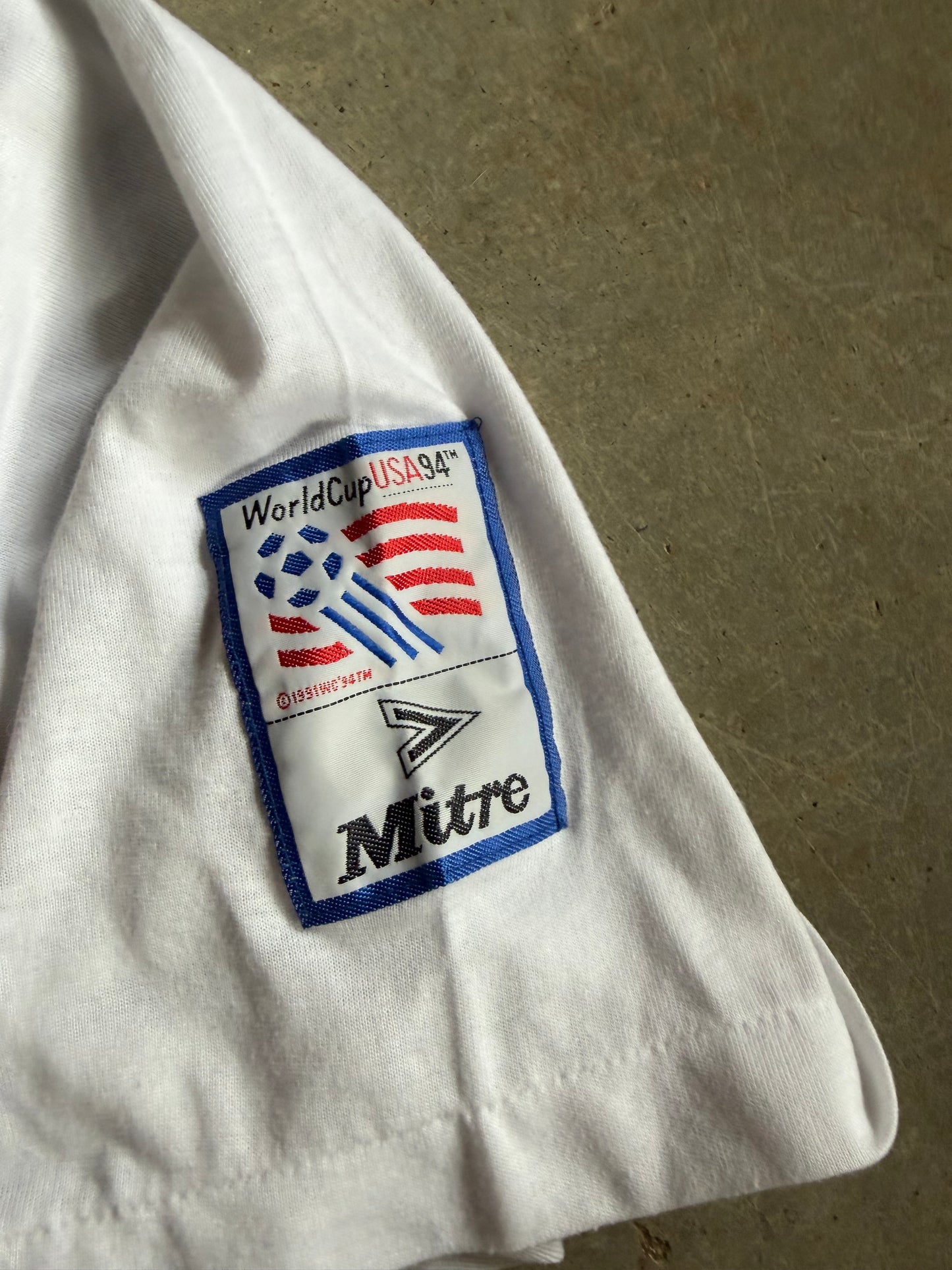 VTG Mitre England World Cup 1994 Polo Shirt Sz XL
