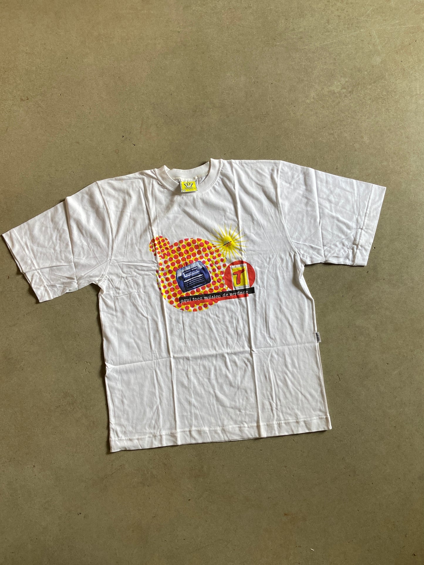 VTG 90s Rádio Transamérica Promo Tee Sz L