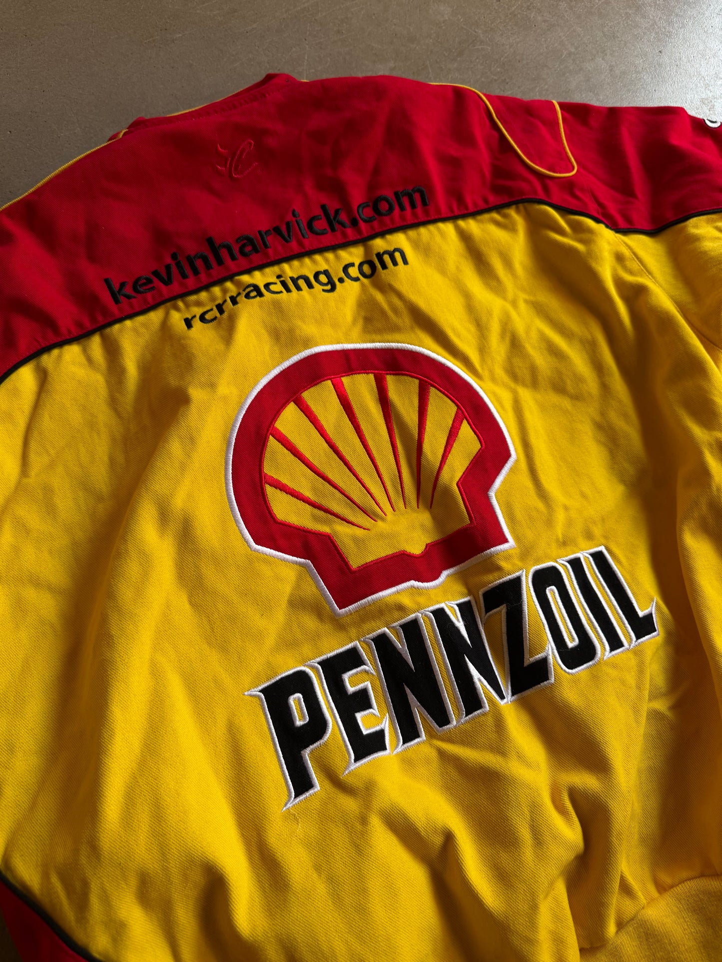 VTG Penzoil Shell Kevin Harvick Nascar Jacket Sz XL