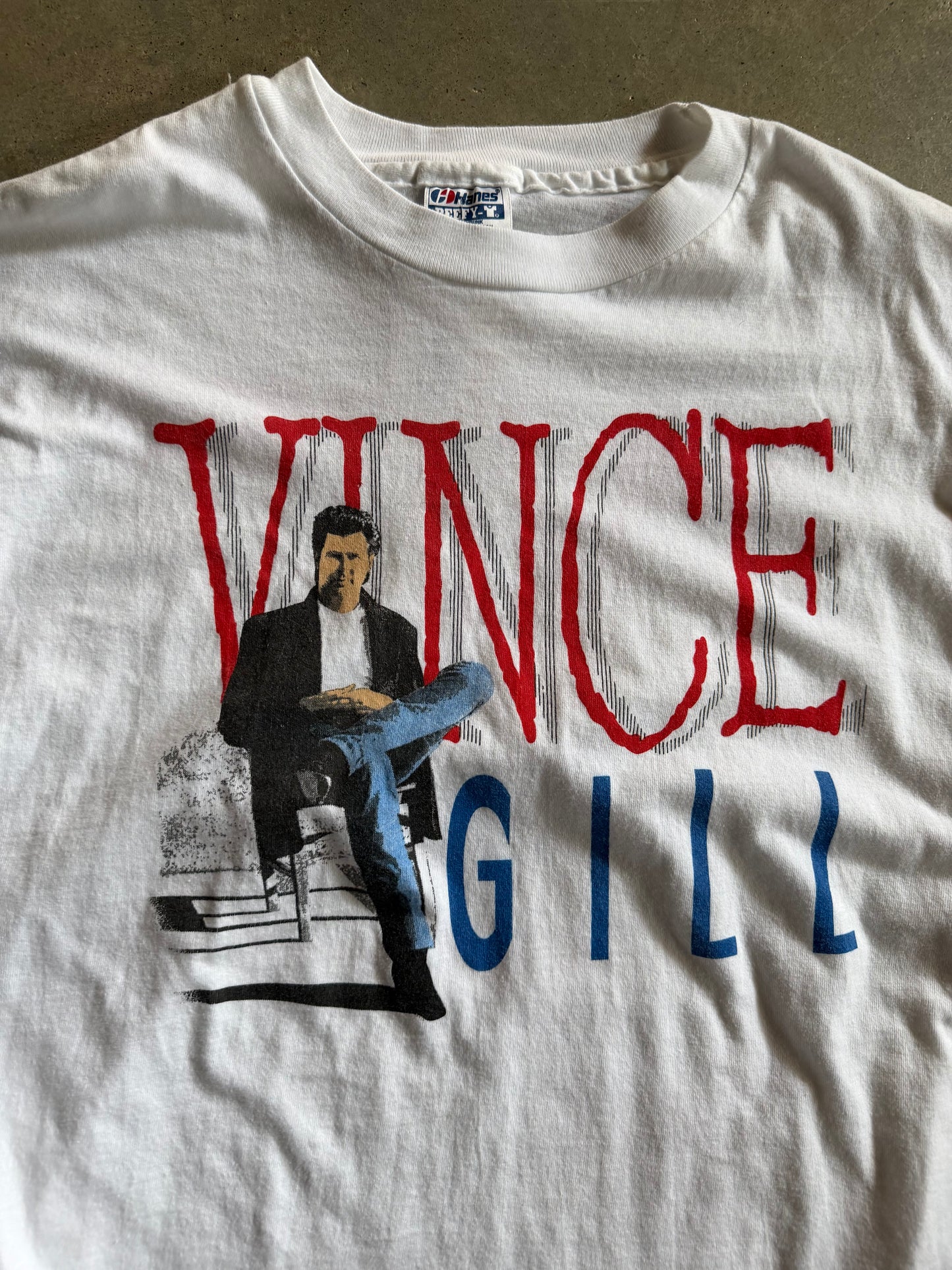VTG 1992 Vince Gill Country Music Tour Tee Sz L
