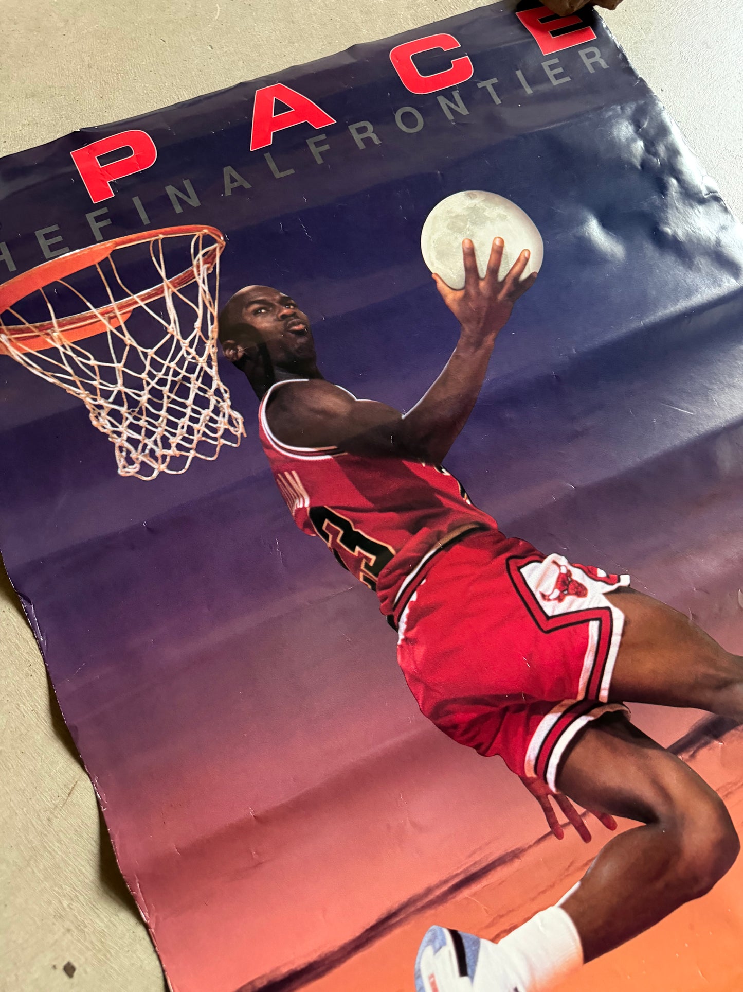 VTG Michael Jordan Space The Final Frontier 1990 Poster