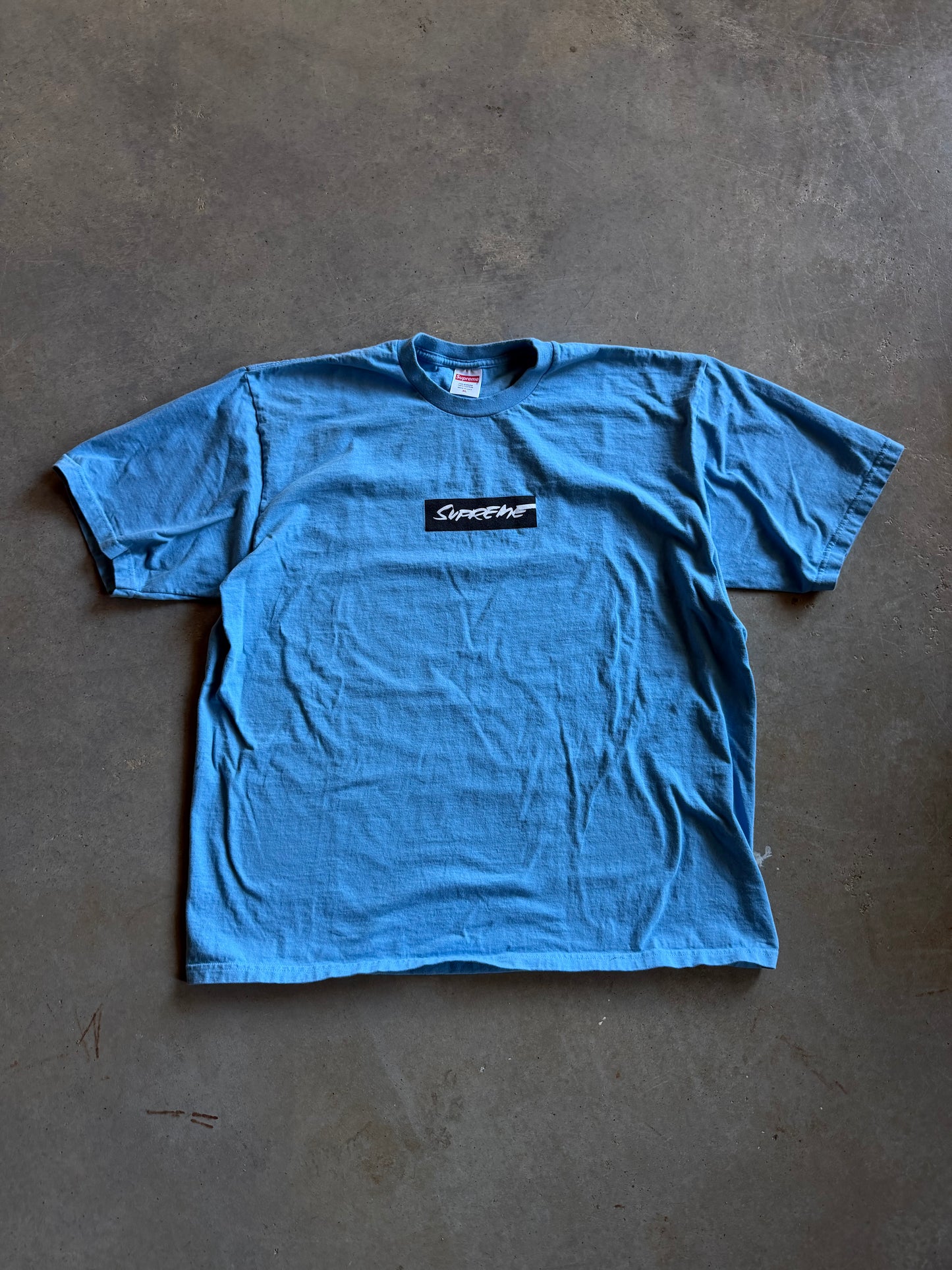Supreme X Futura Box Logo Tee Blue Sz XL