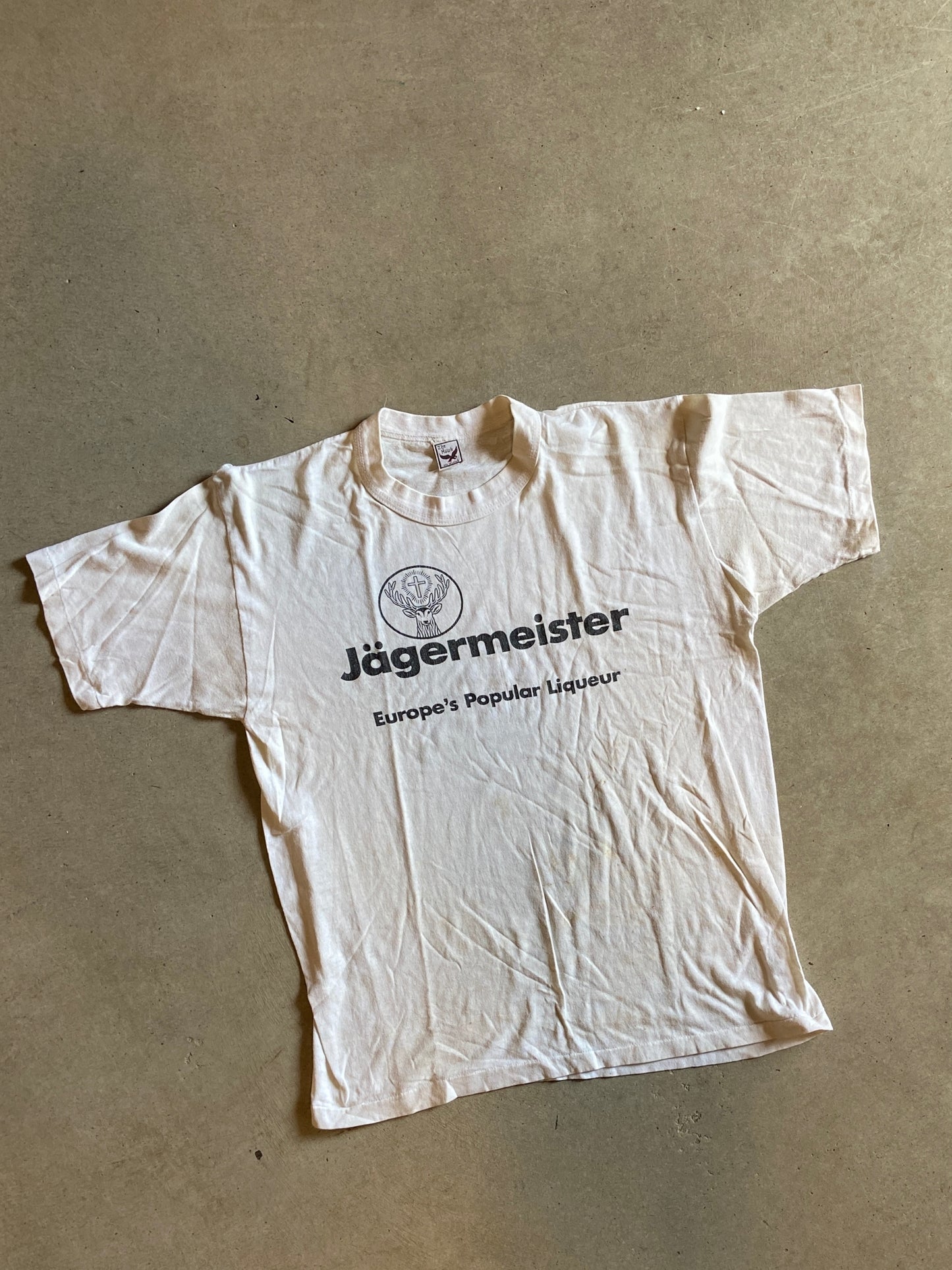 VTG 80s Jagermeister Graphic Tee Sz M