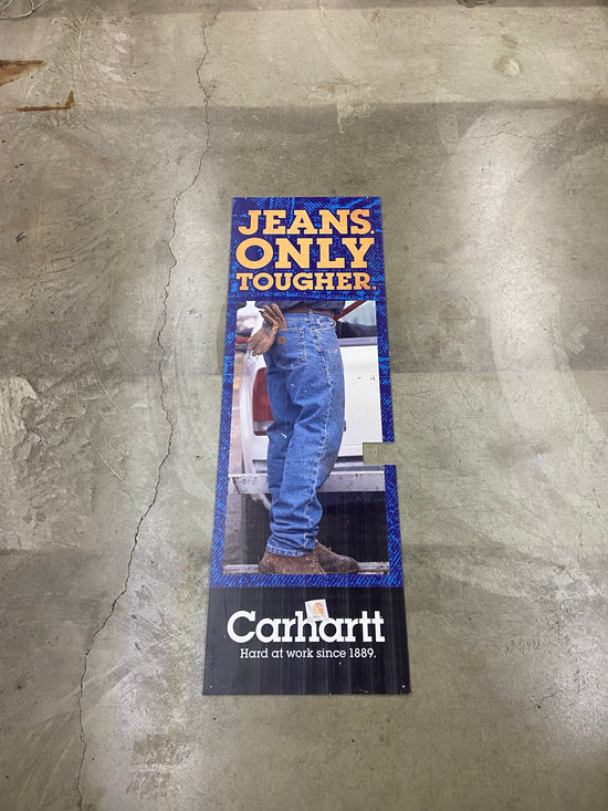 Carhartt Jeans Vertical Double Sided Sign 24”x70”