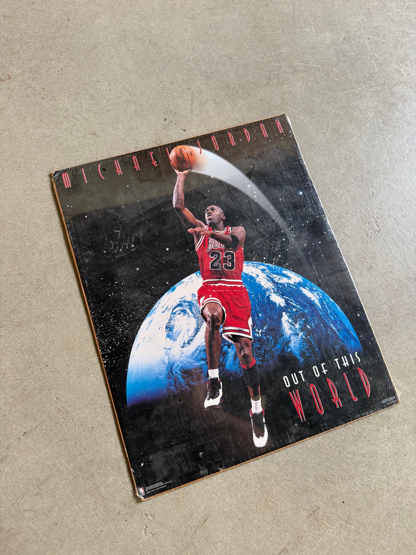 VTG Michael Jordan Out Of This World Poster 16x20