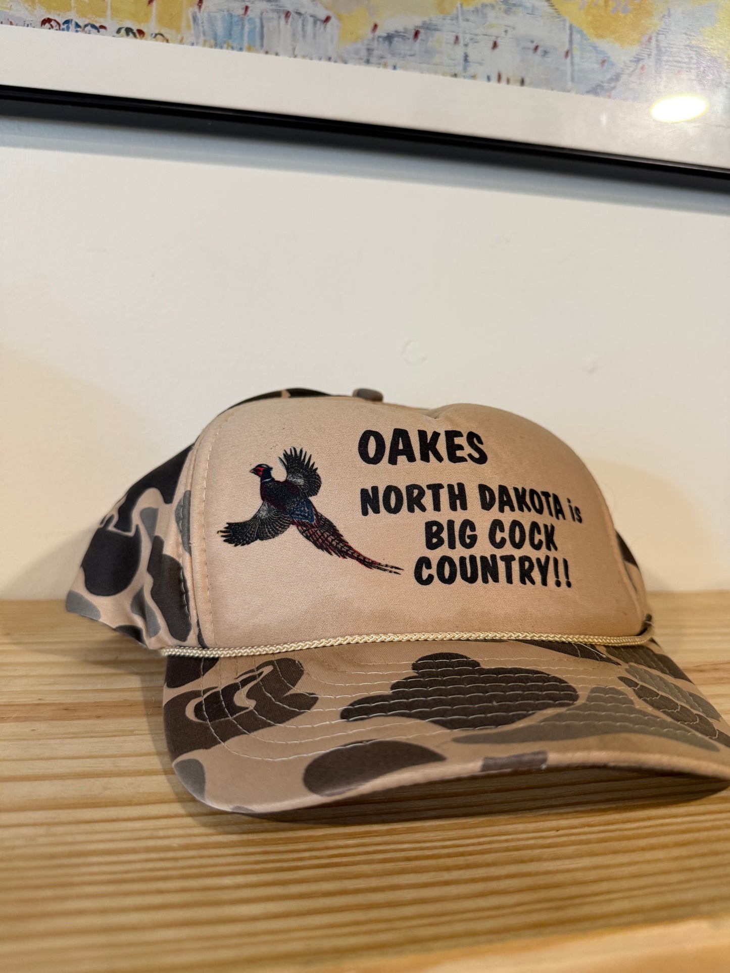 VTG North Dakota Big Cock Country Nissin Camo Hat
