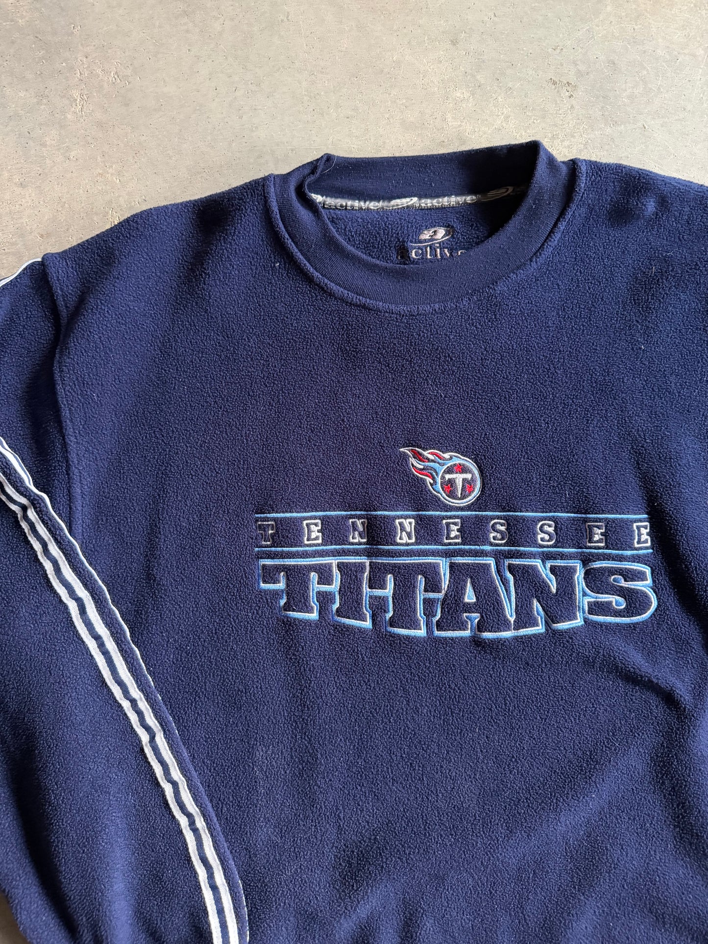 VTG Tennessee Titans Fleece Pullover Sweater Sz XL/2XL