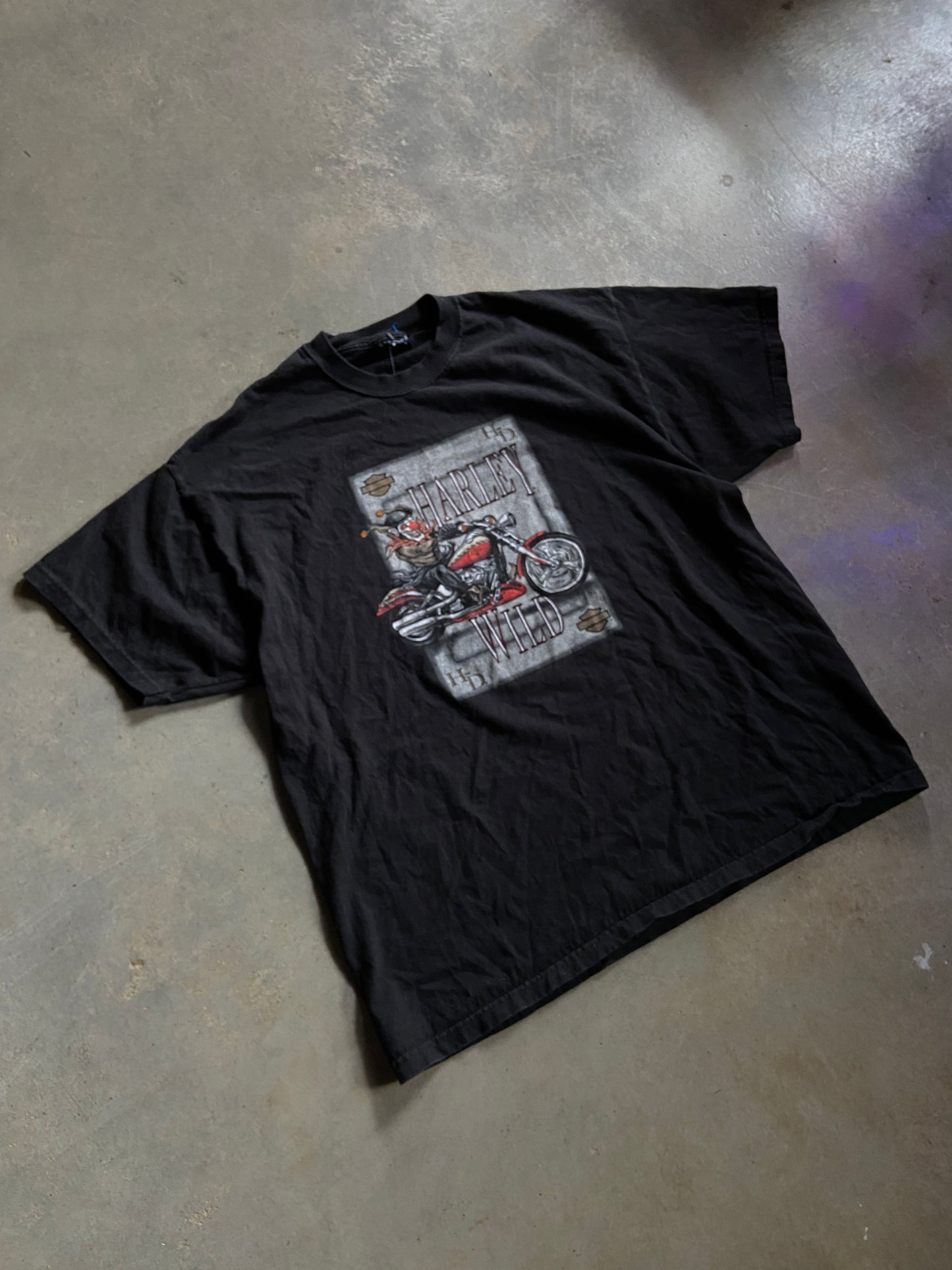 Y2K Harley Davidson Joker Wild Card Tee Sz XL