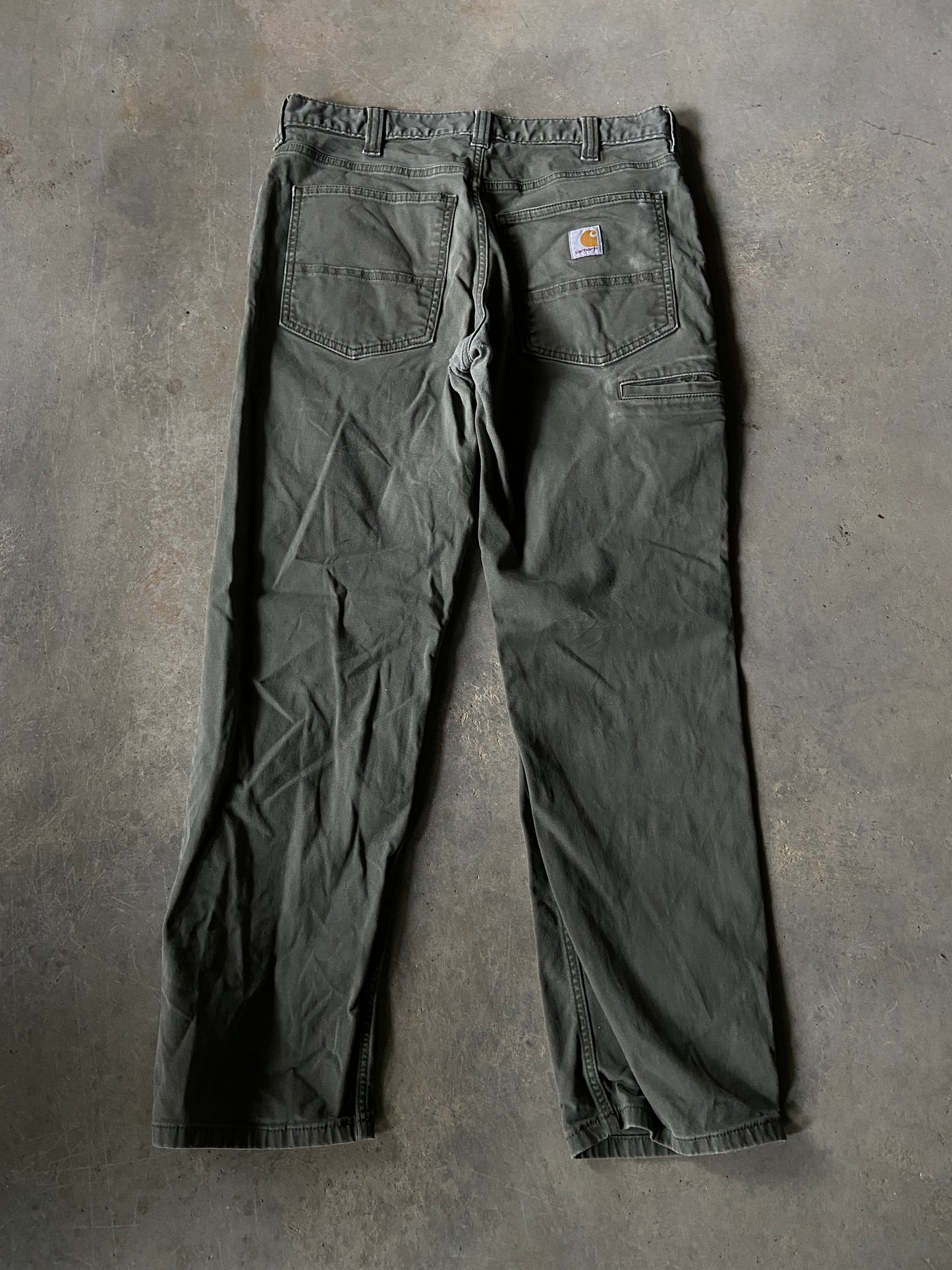 Carhartt Olive Work Pants Sz 32x30