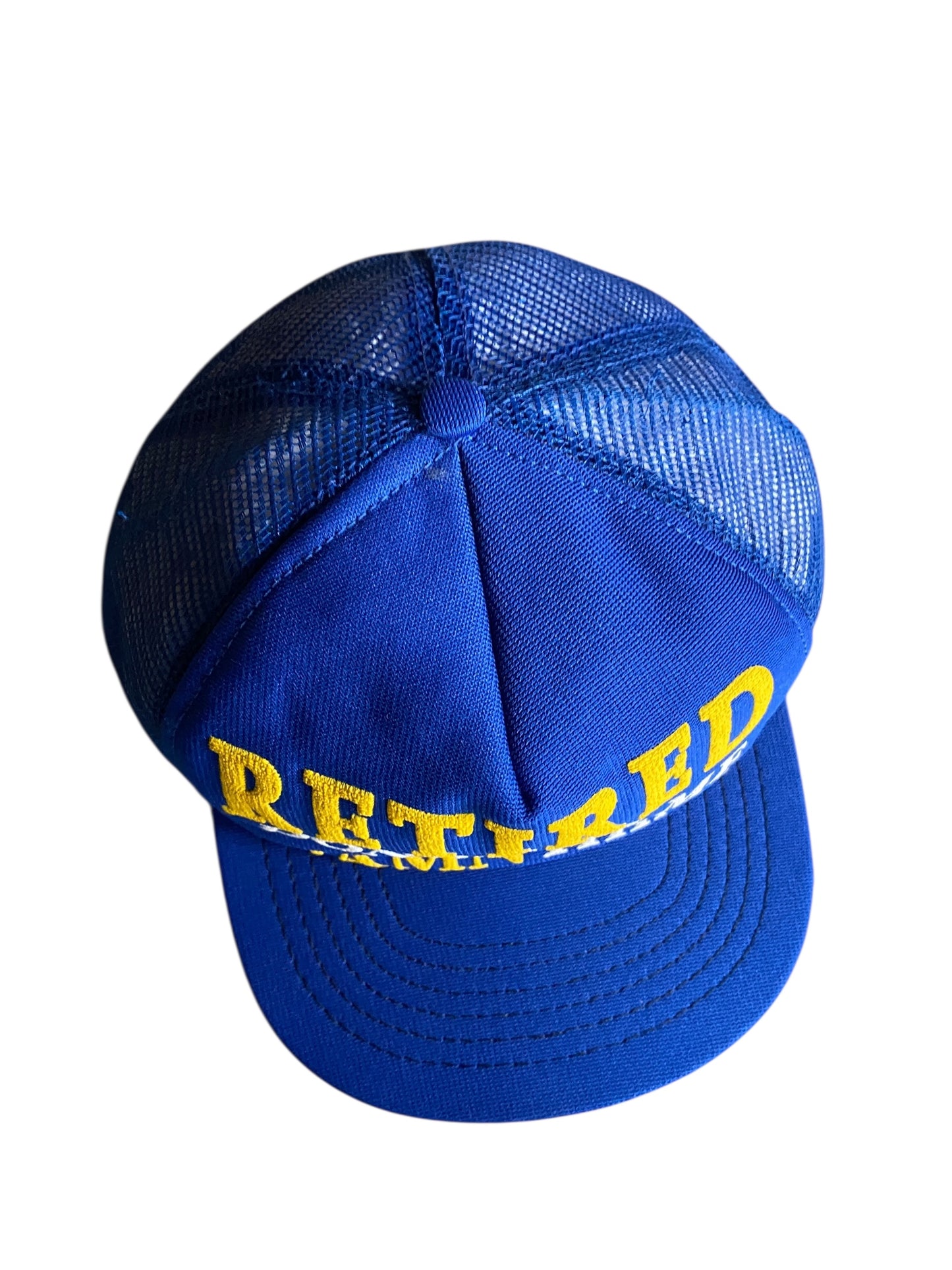 VTG Retired Don't Ask Me Blue Trucker Hat