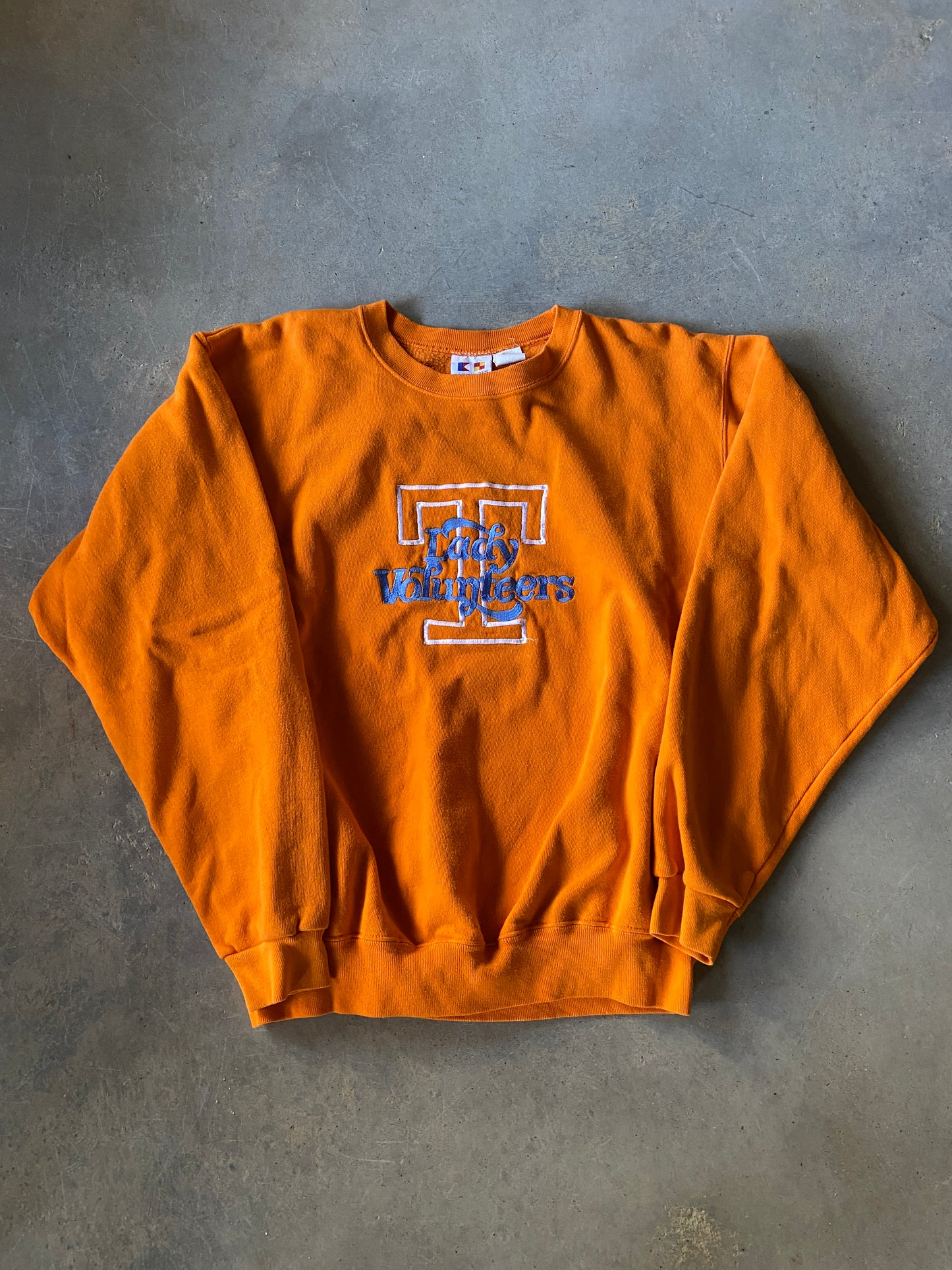 VTG Tennessee Lady Vols Embroidered Logo Sweatshirt Sz Med