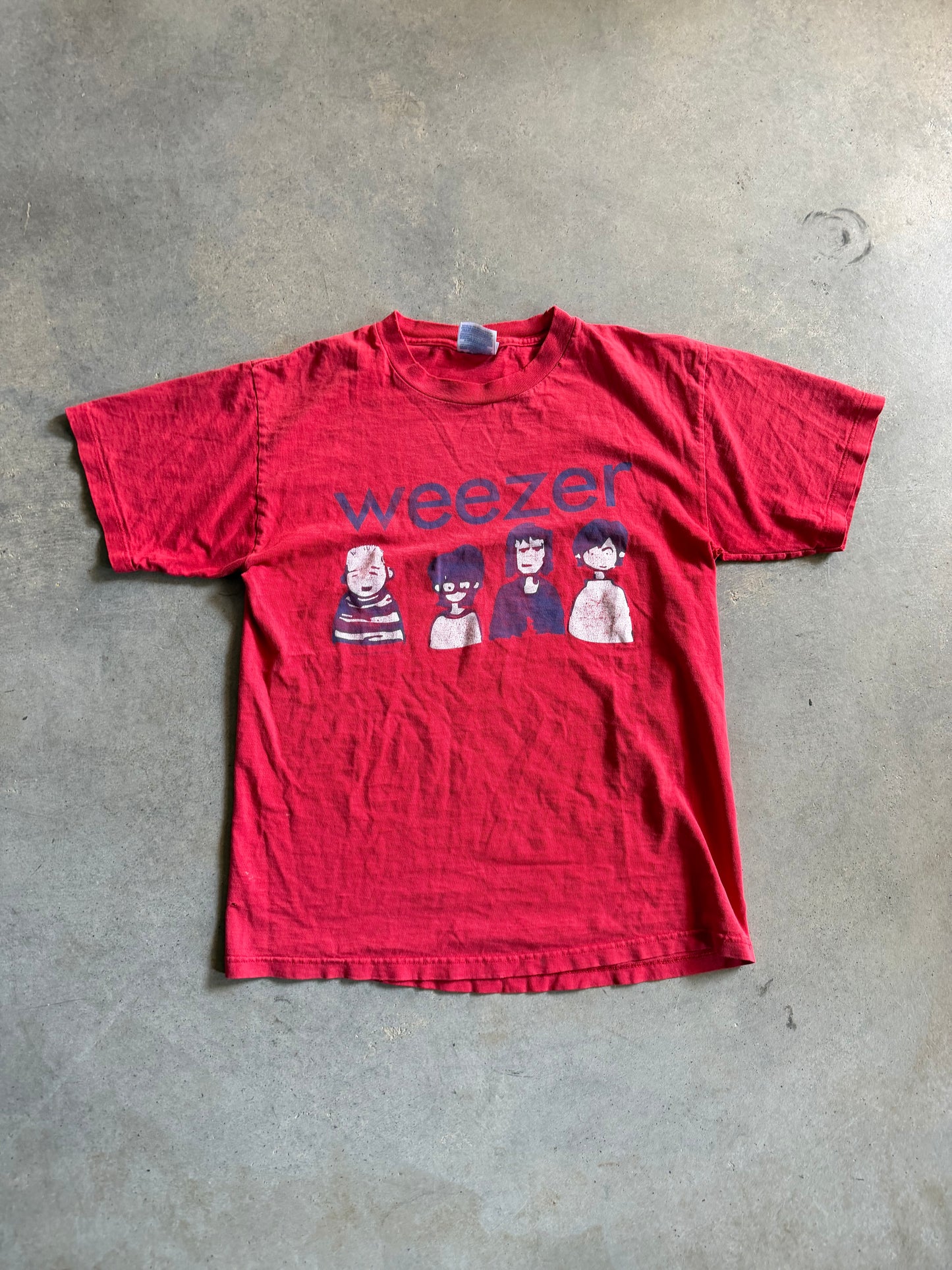 VTG Weezer Animated Tee Sz M