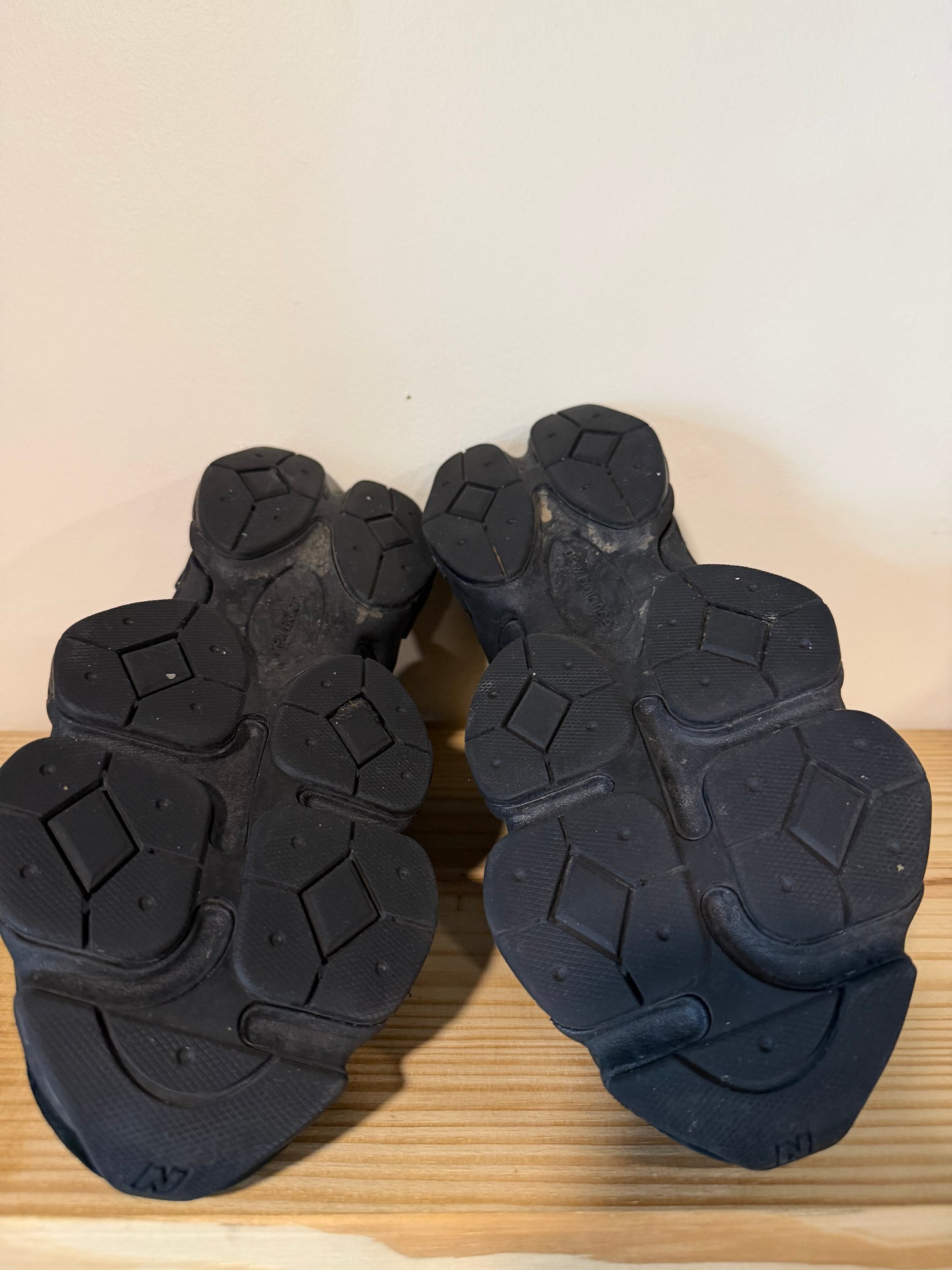 Preowned New Balance 9060 Triple Black Sz 10.5M/12W