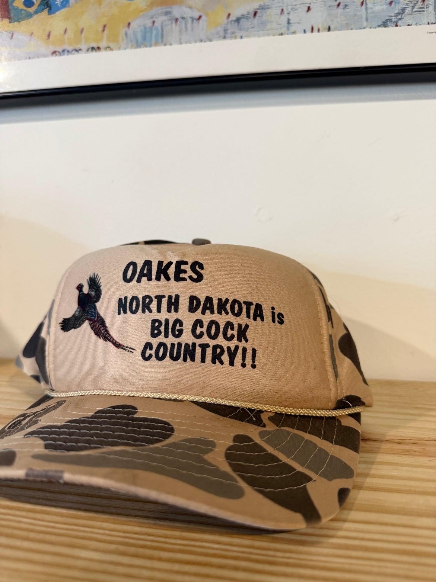 VTG North Dakota Big Cock Country Nissin Camo Hat
