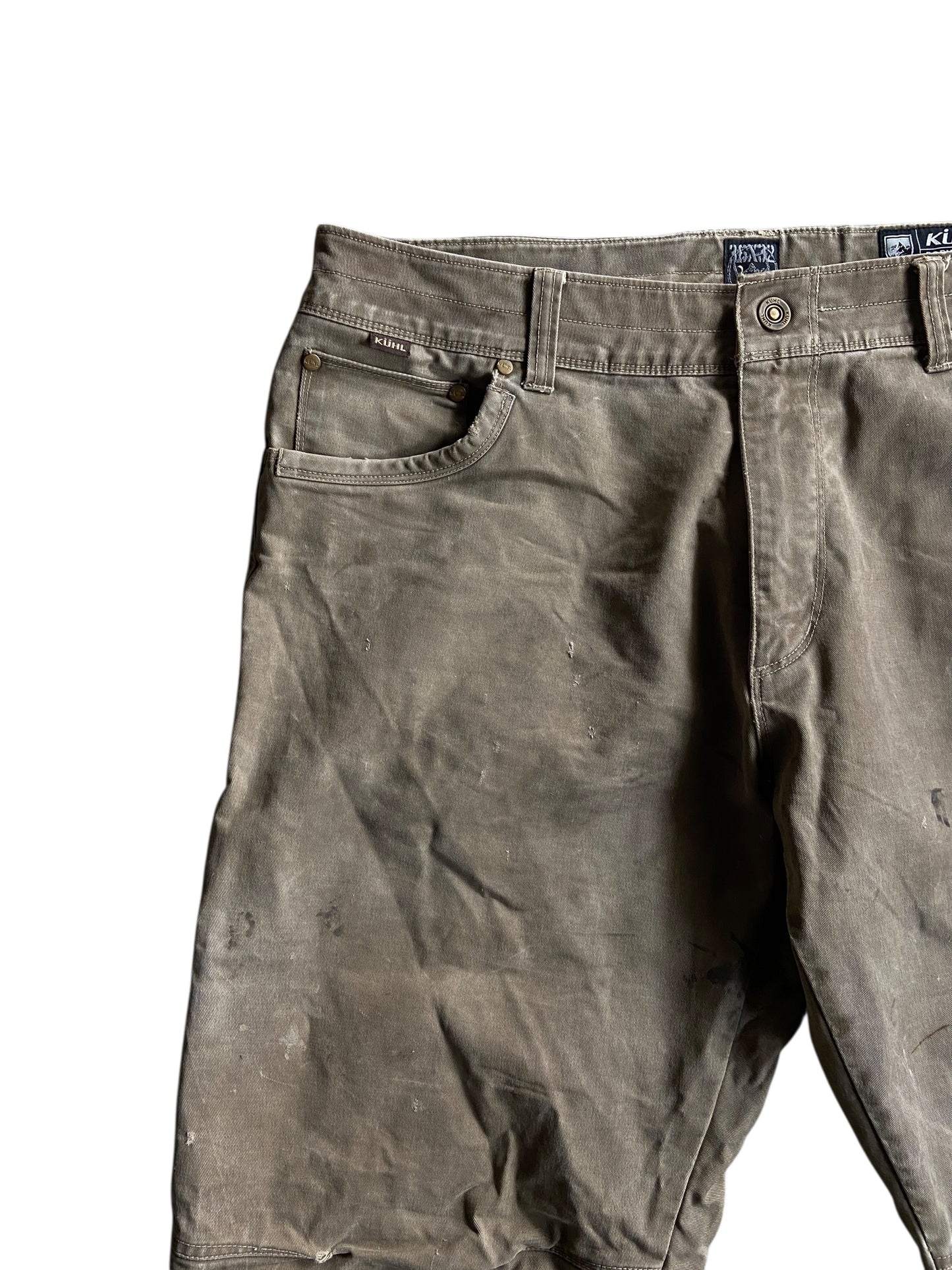 Kuhl Brown Vintage Patina Dye Pants Sz 37x32