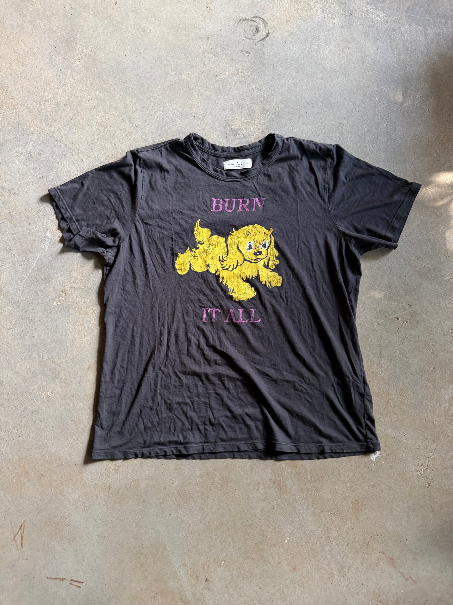 Imogene & Willie Burn It All Tee Sz L