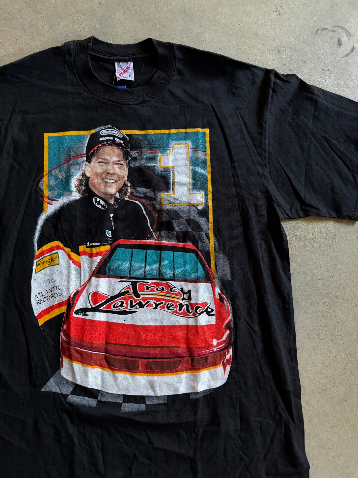 VTG Tracy Lawerence Nascar Country Tee Sz L