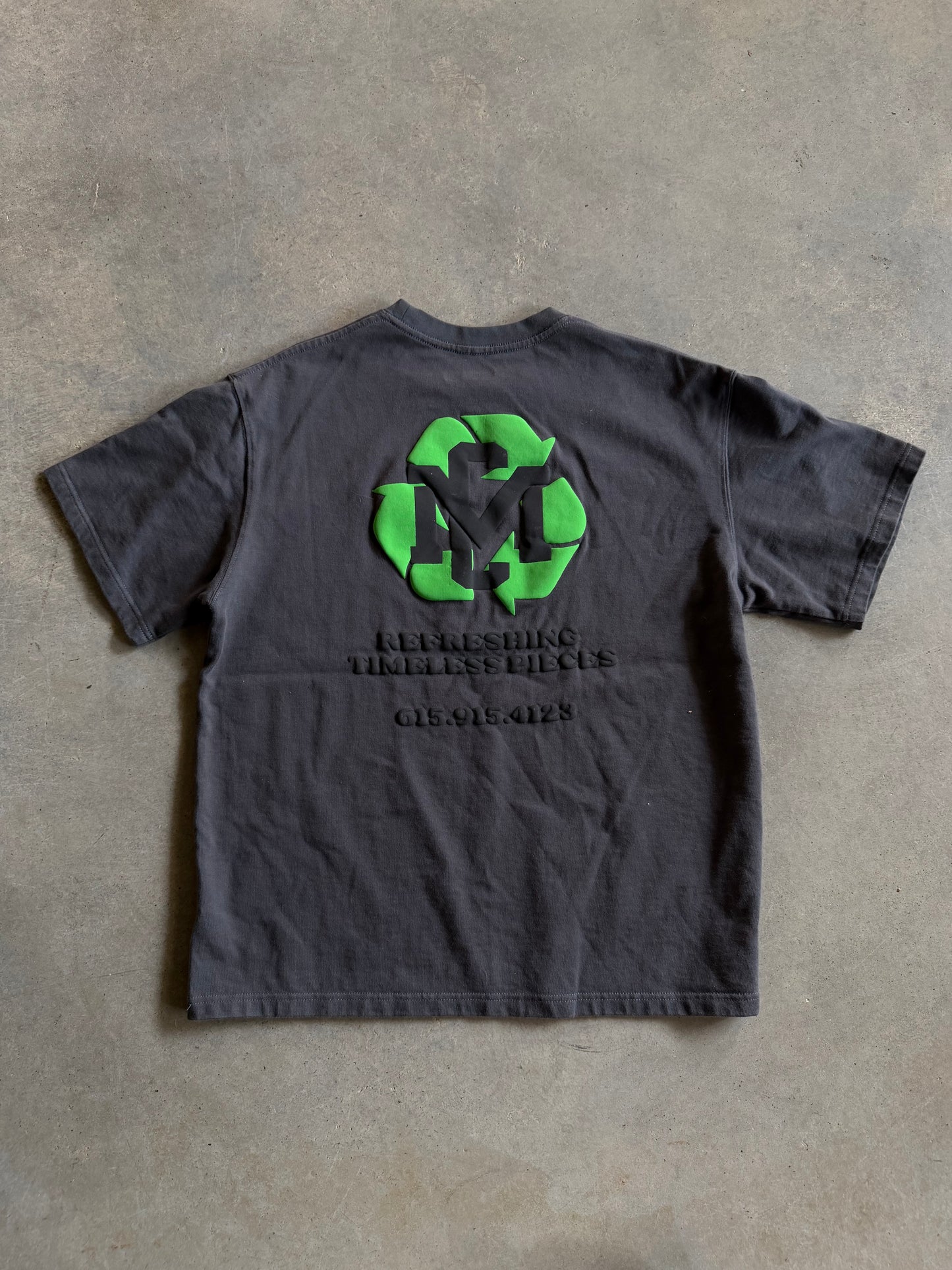 Music City Vintage Recycle Gray Tee Sz L