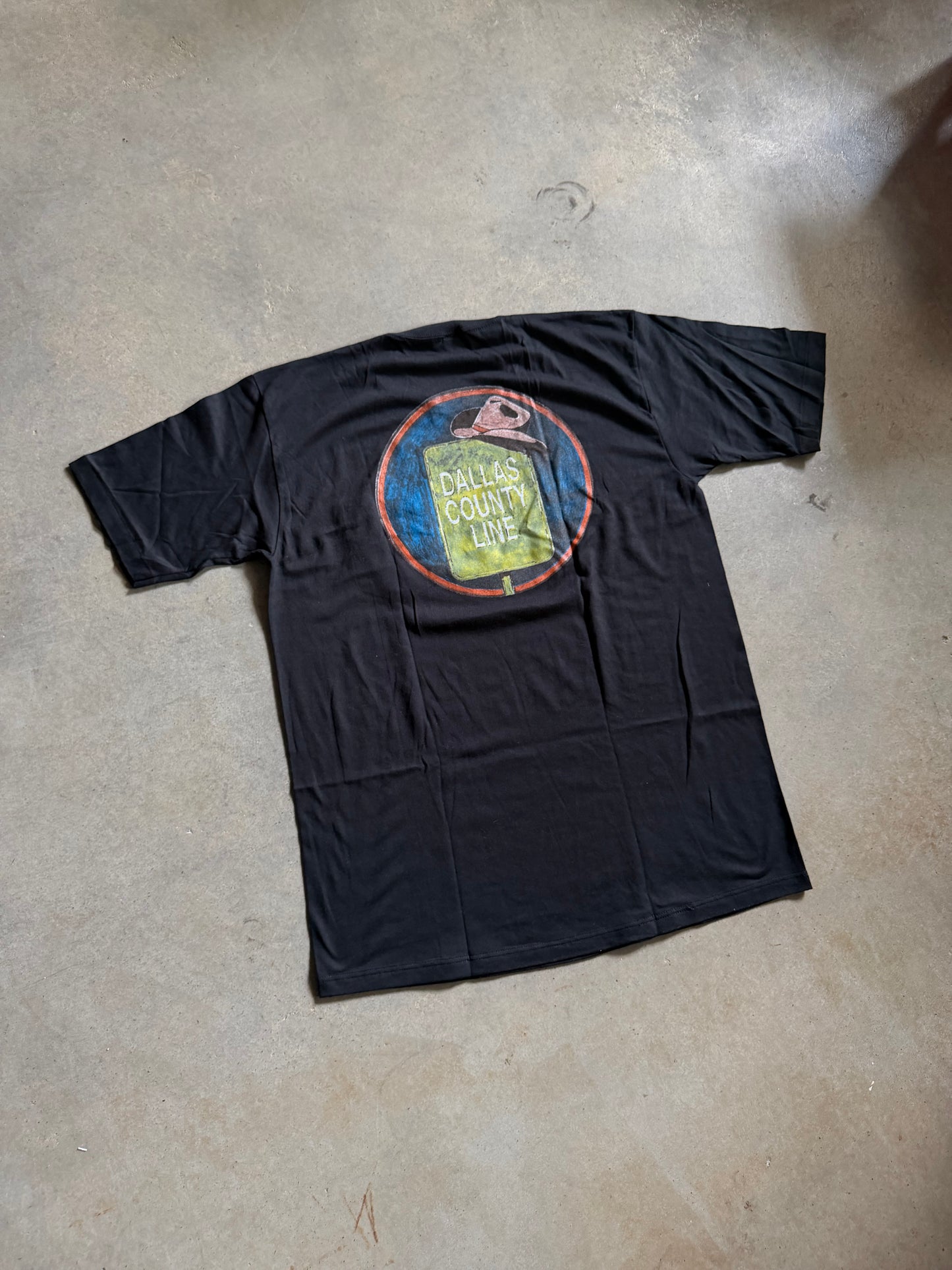 VTG Dallas County Line Pocket Tee Sz L