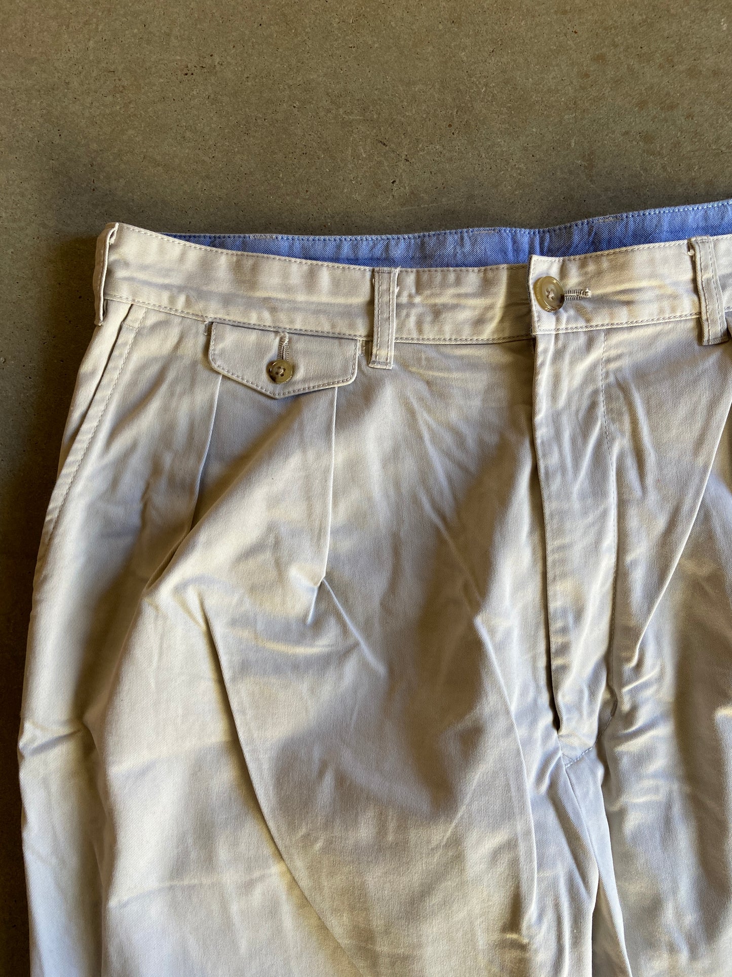 Beams Khaki Baggy Chino Pants Sz 36x25