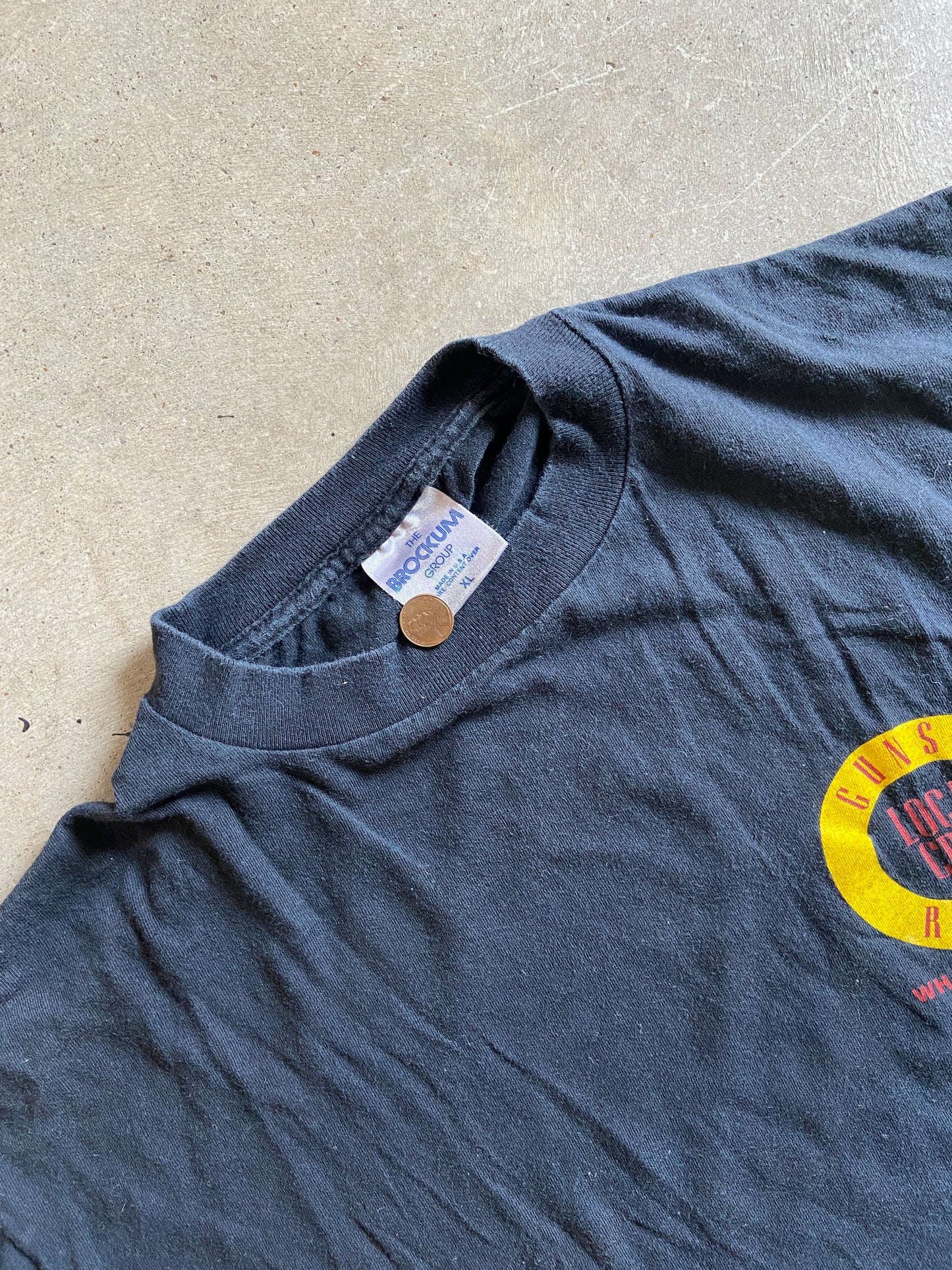 VTG 1991 Guns N Roses Whatever It Takes Local Crew Tour Tee Sz L