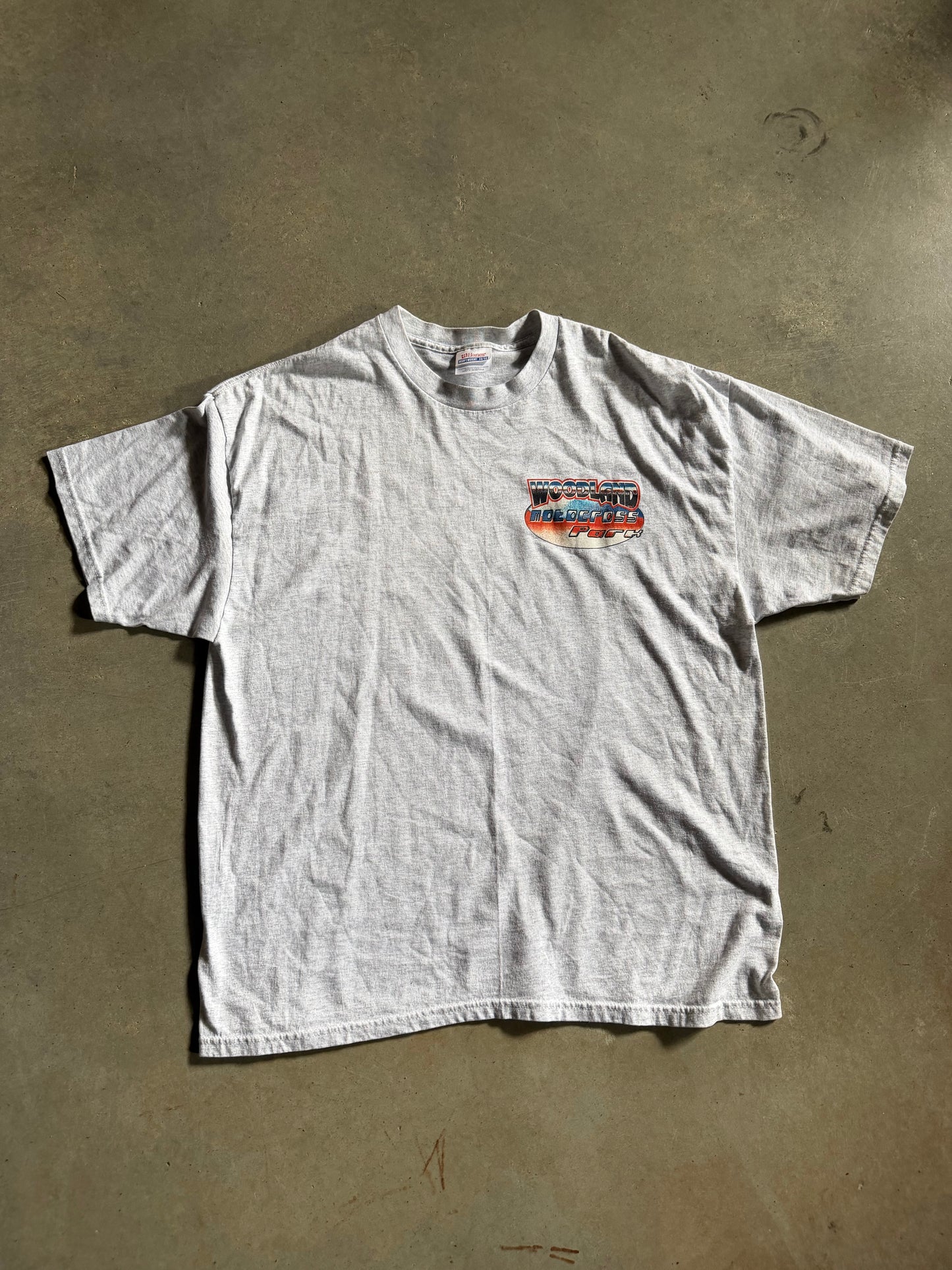 VTG 2002 Woodland Motocross Park Motorbike Tee Sz L