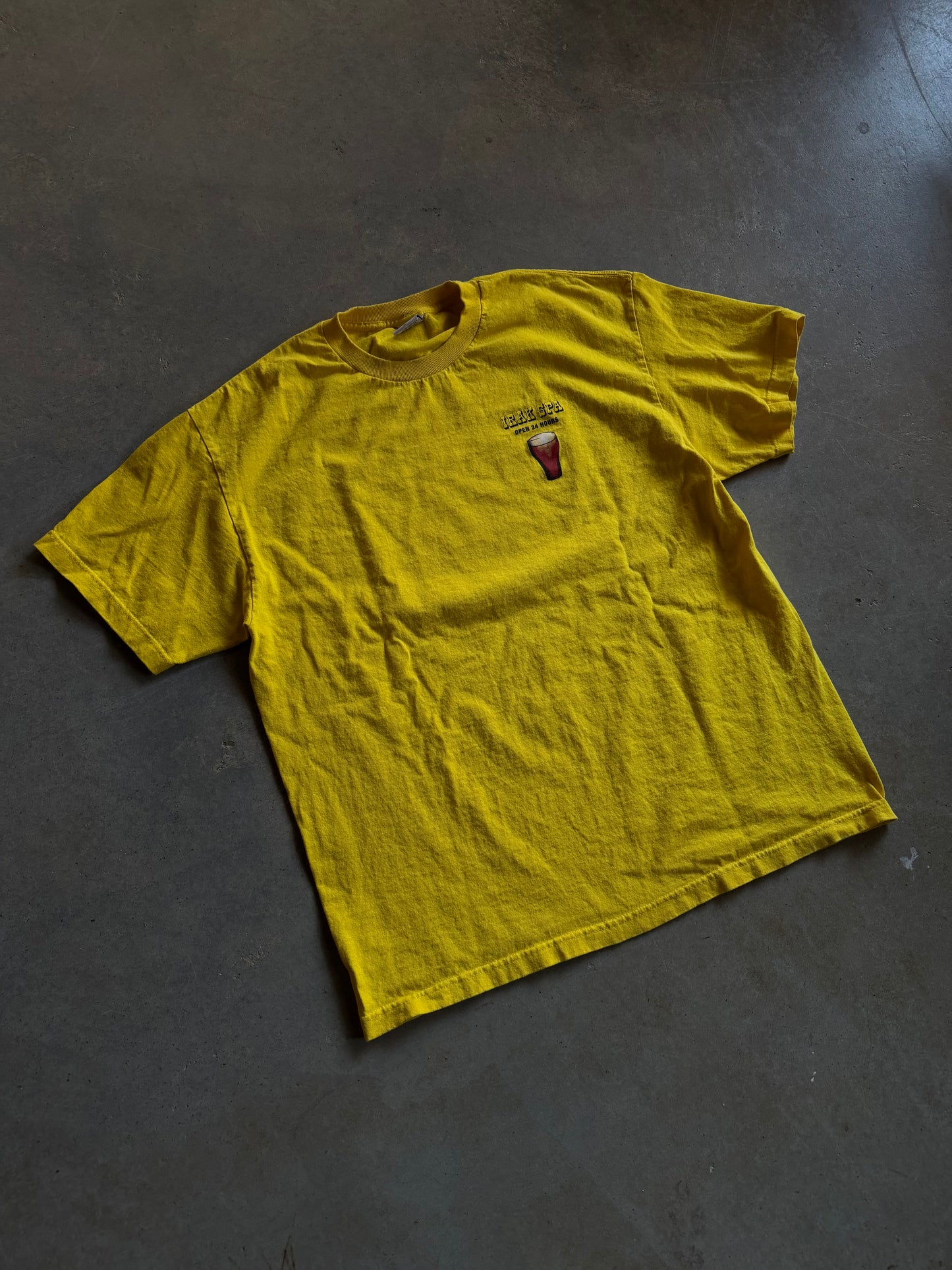 Irak Spa Yellow Tee Sz XL