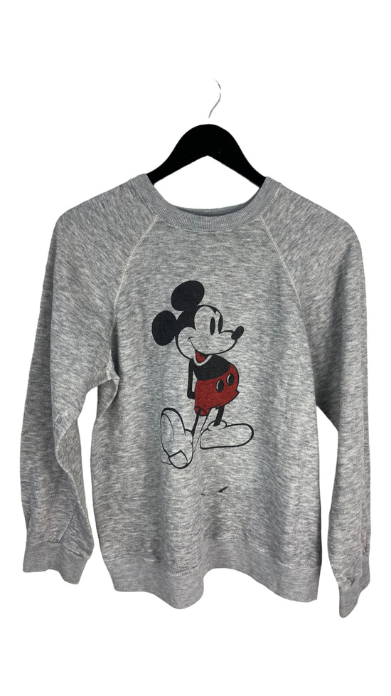 VTG Mickey Mouse Heather Crewneck Sweater Sz M