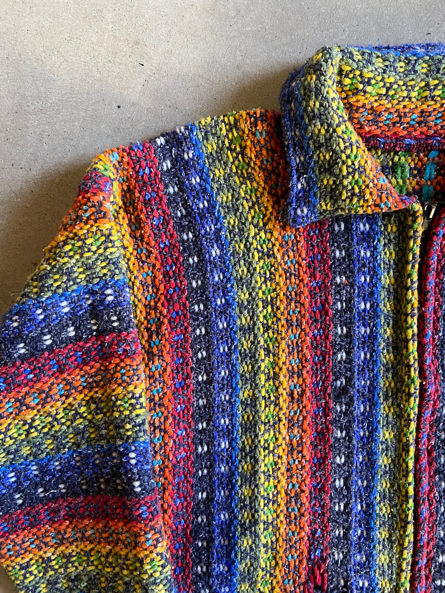 Drug Rugsack Zip Up Jacket Sz M