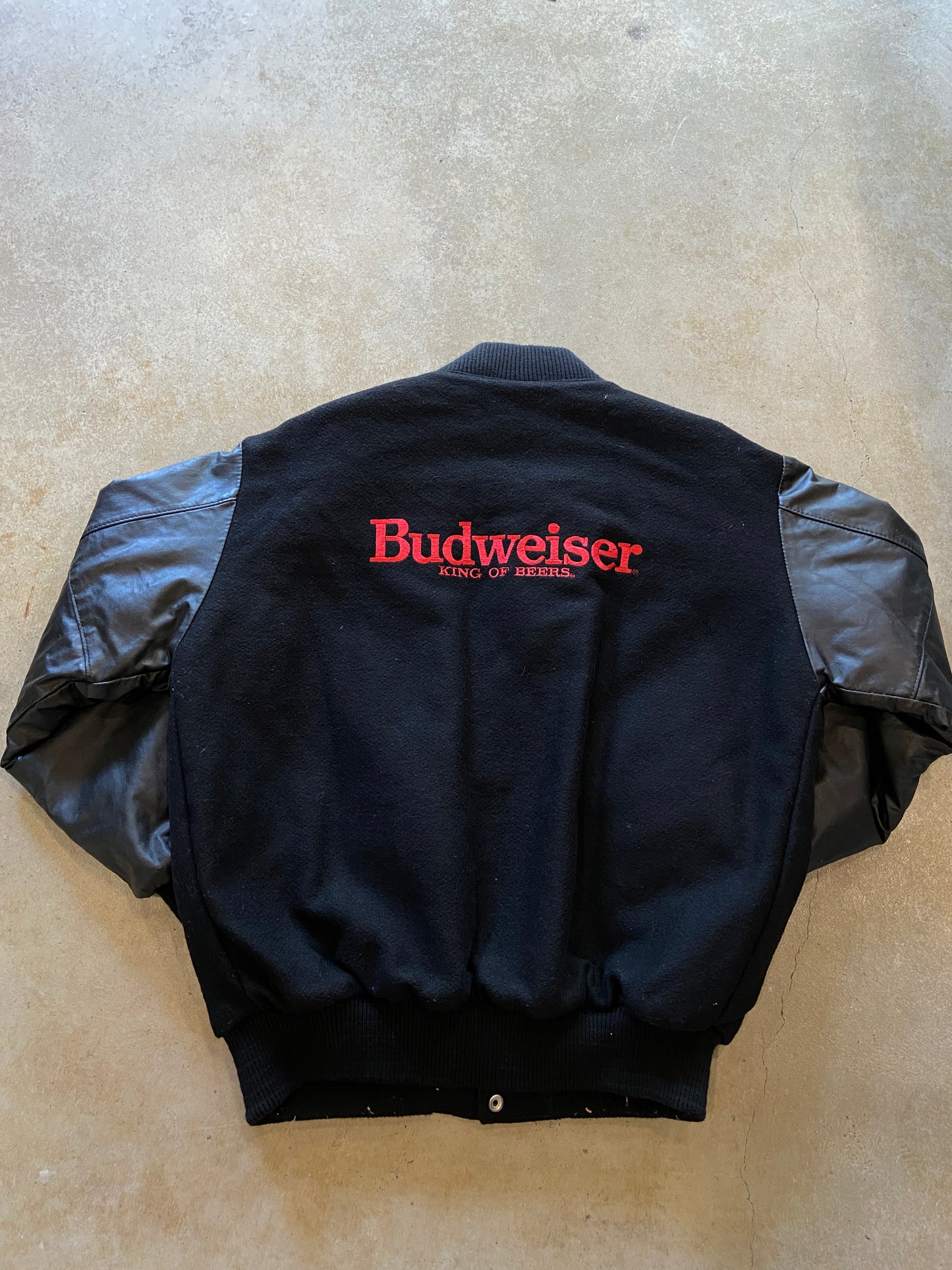 VTG Budweiser King Of Beers Varsity Jacket Sz Large