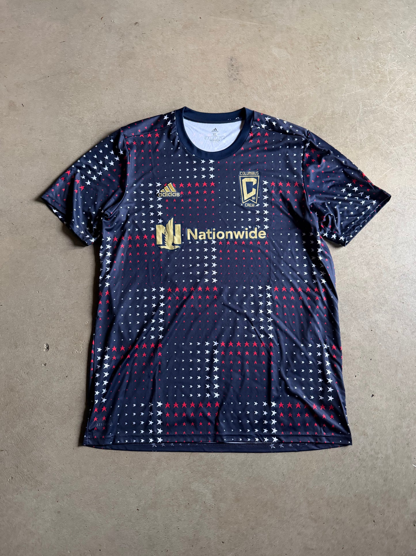 Columbus Crew Nationwide Adidas Soccer Jersey Sz XL