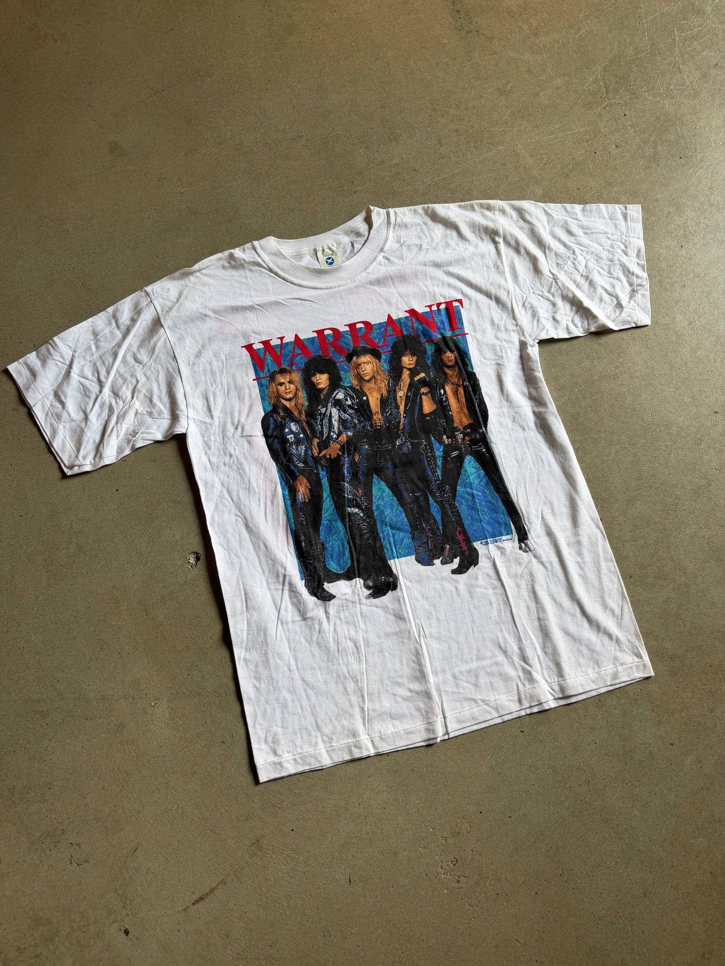 Vintage 1989 Warrant Band Tee Sz L