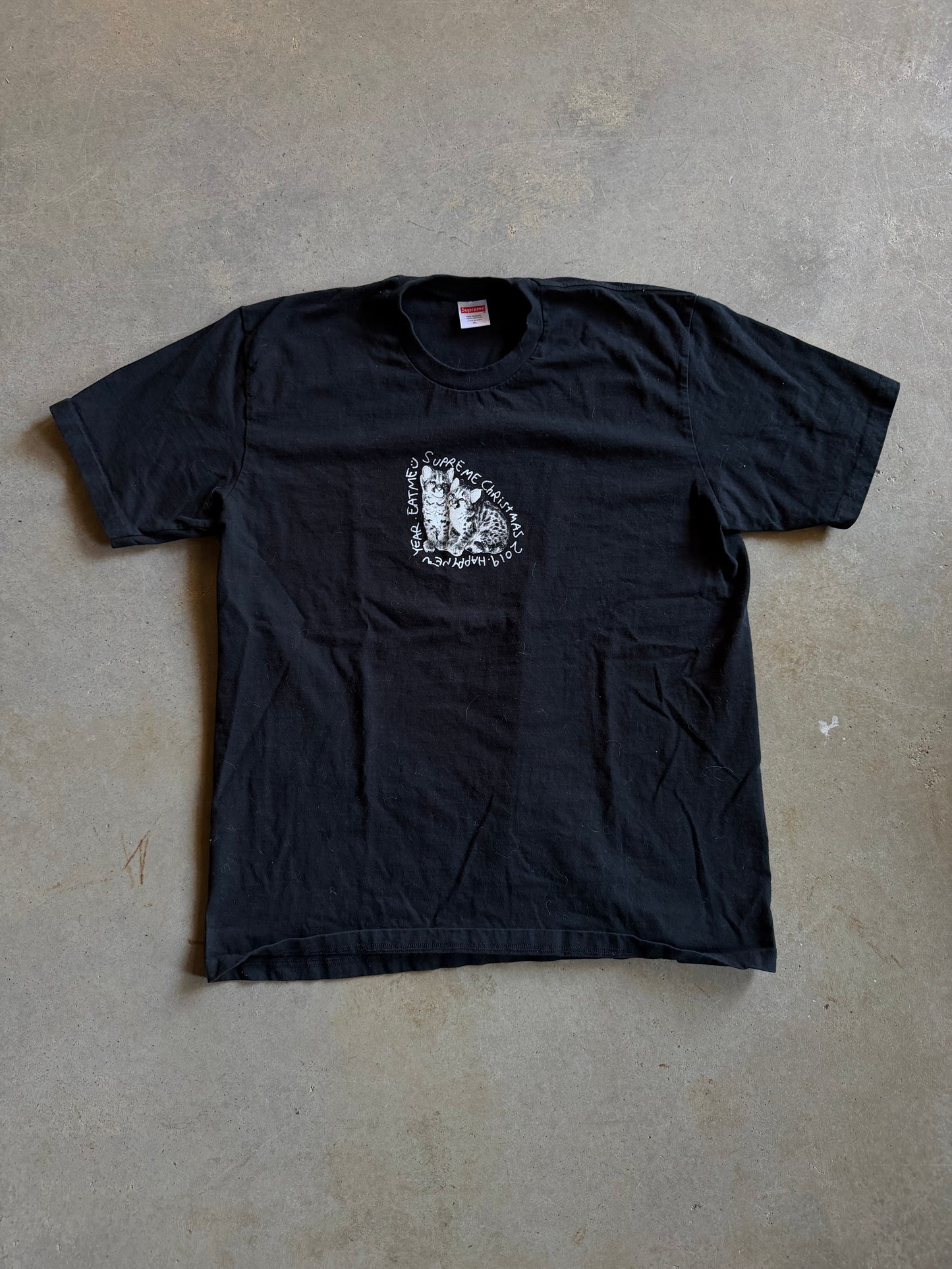 Supreme Christmas 2019 Cat Tee Sz XL