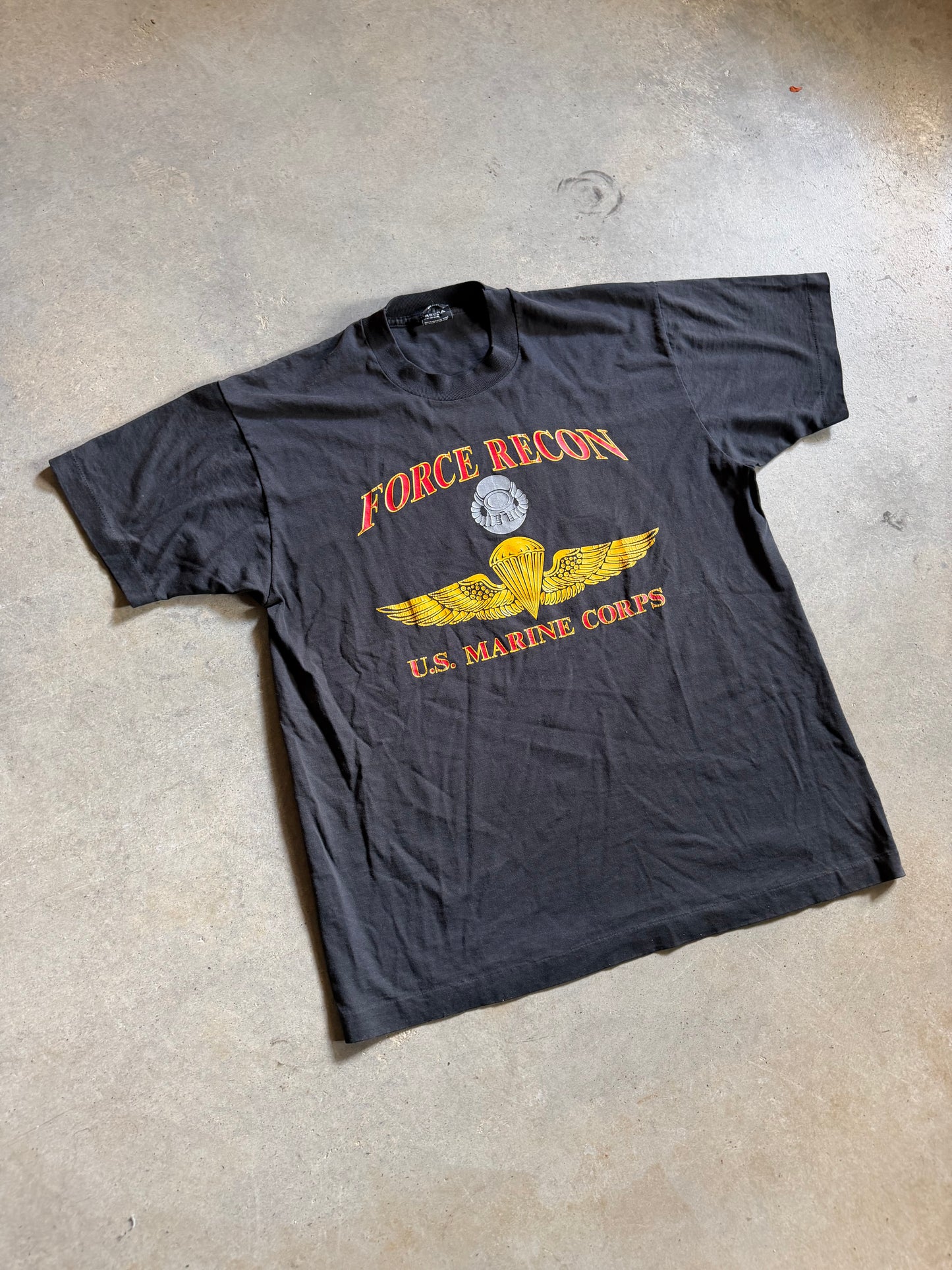 VTG USMC Force Recon Tee Sz L/XL