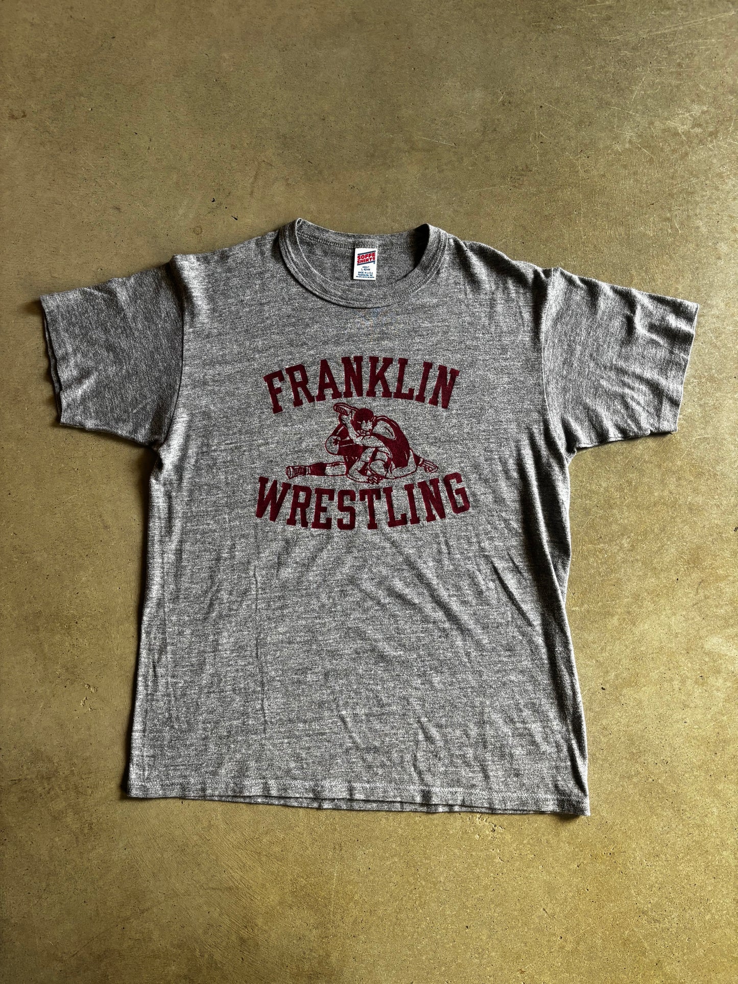 VTG Franklin Wrestling Soffe Tee Sz L