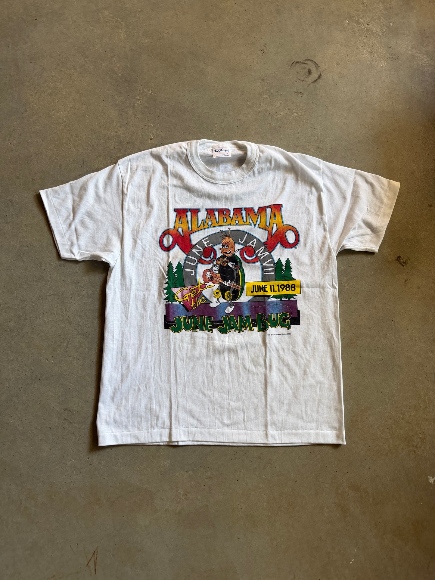 VTG Alabama June Jam Bug Tee Sz L
