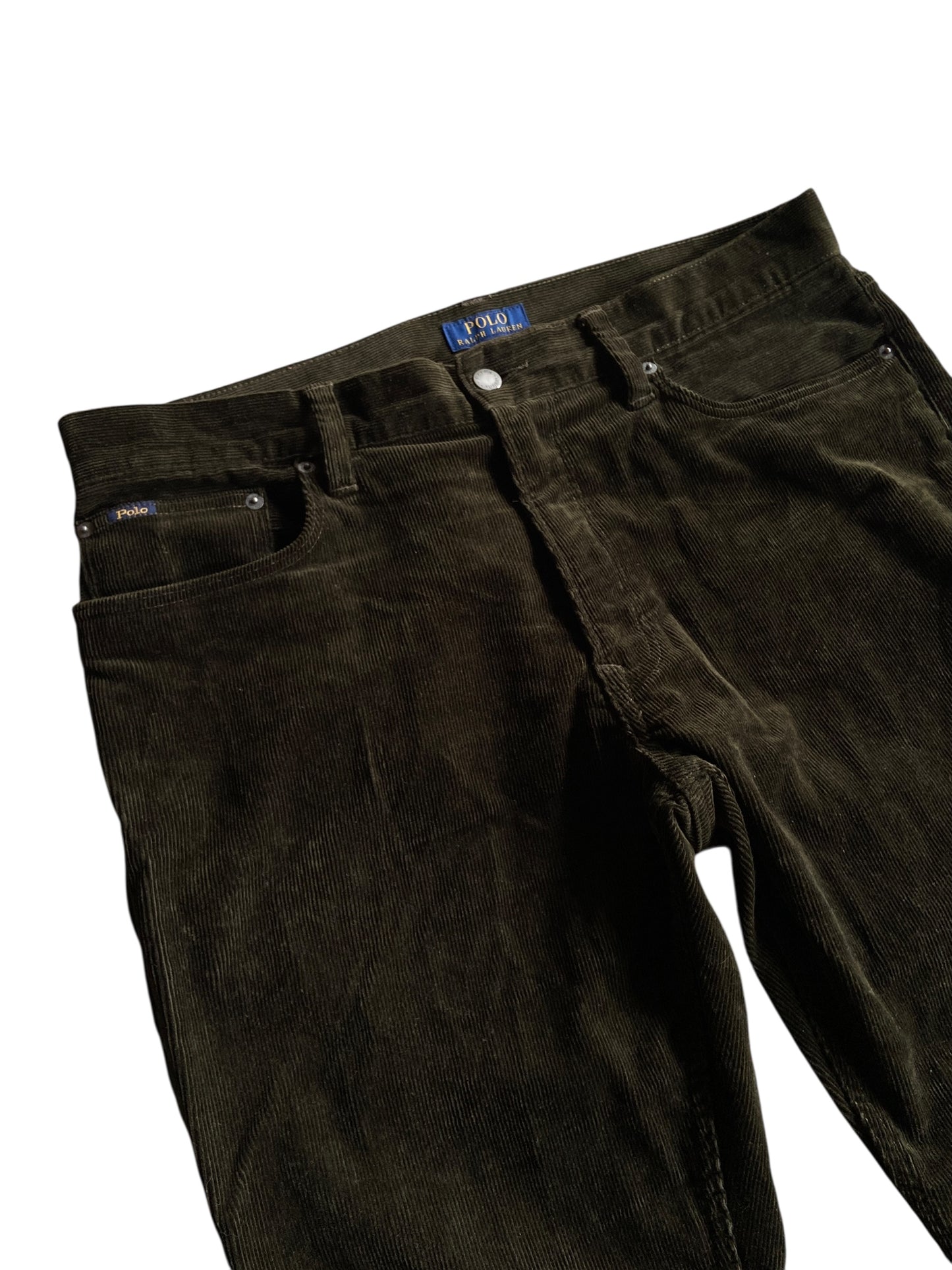 Polo Ralph Lauren Olive Corduroy Pants Sz 35x32