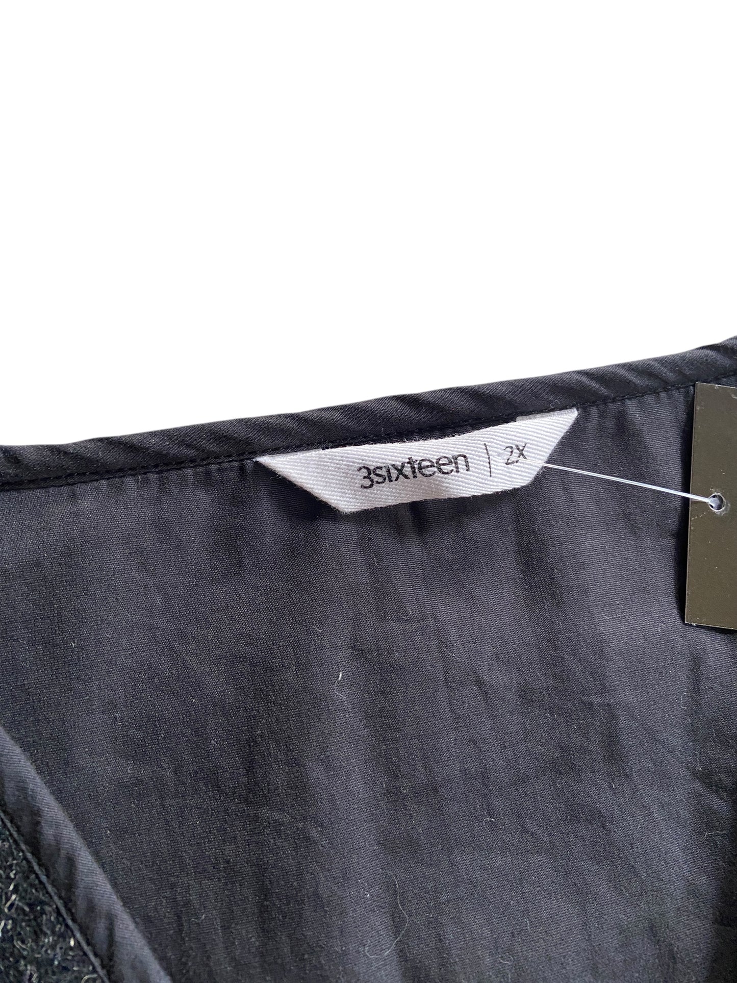 3Sixteen Black Wool Vest Sz XL