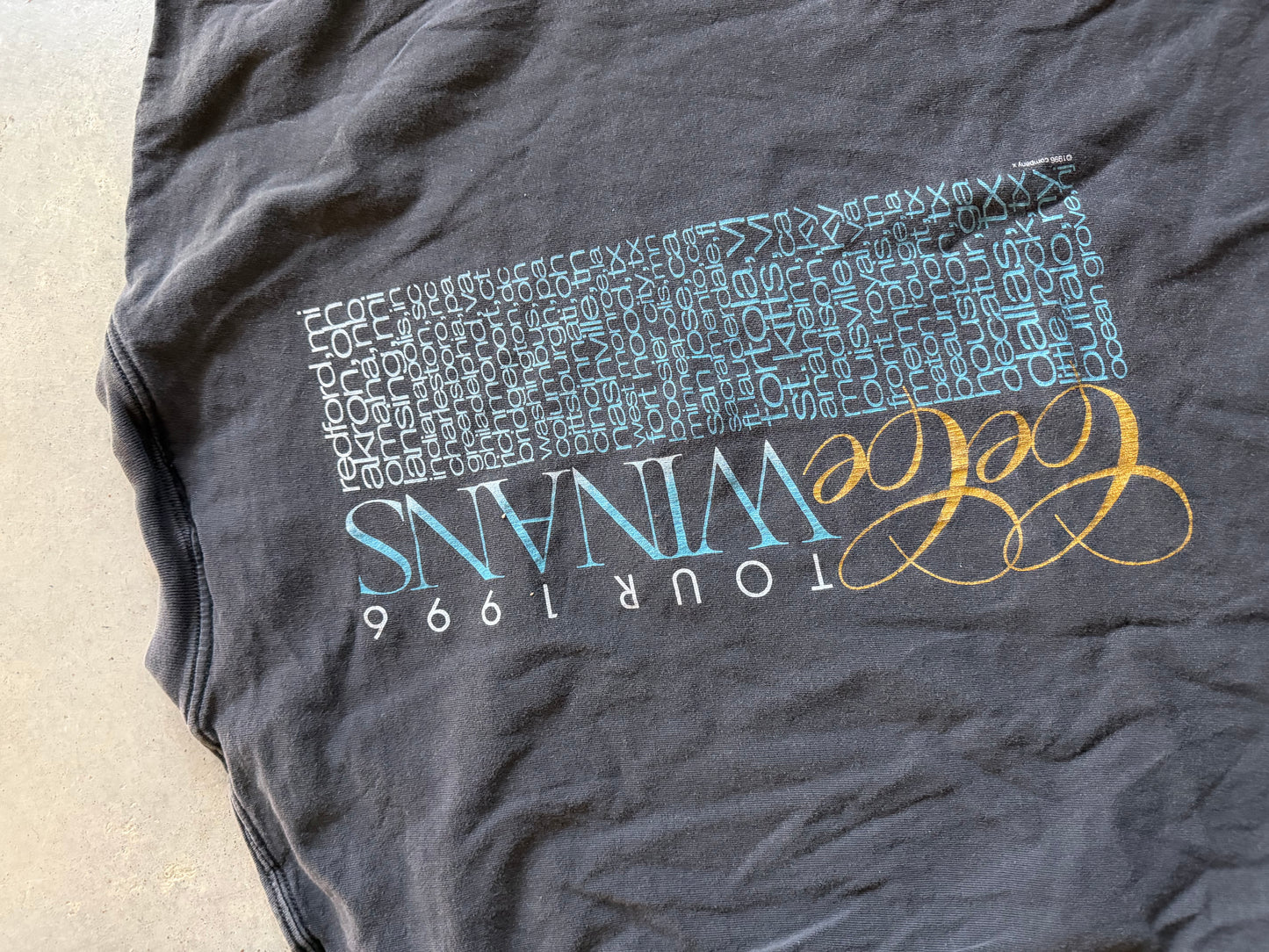 VTG Cece Winans Alone In His Presence Tee Sz XL