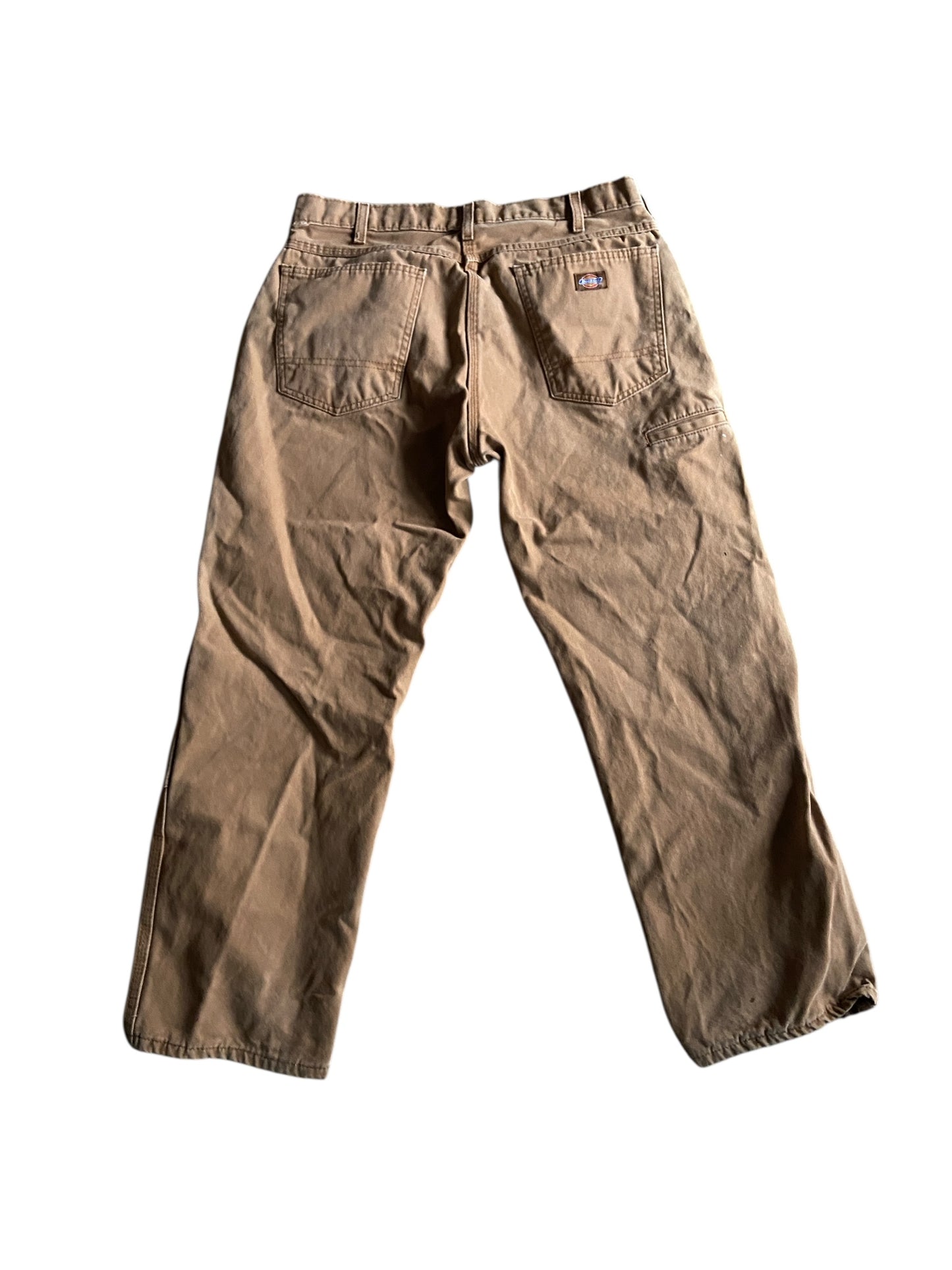 VTG Dickies Tan Canvas Pants Sz 35x29