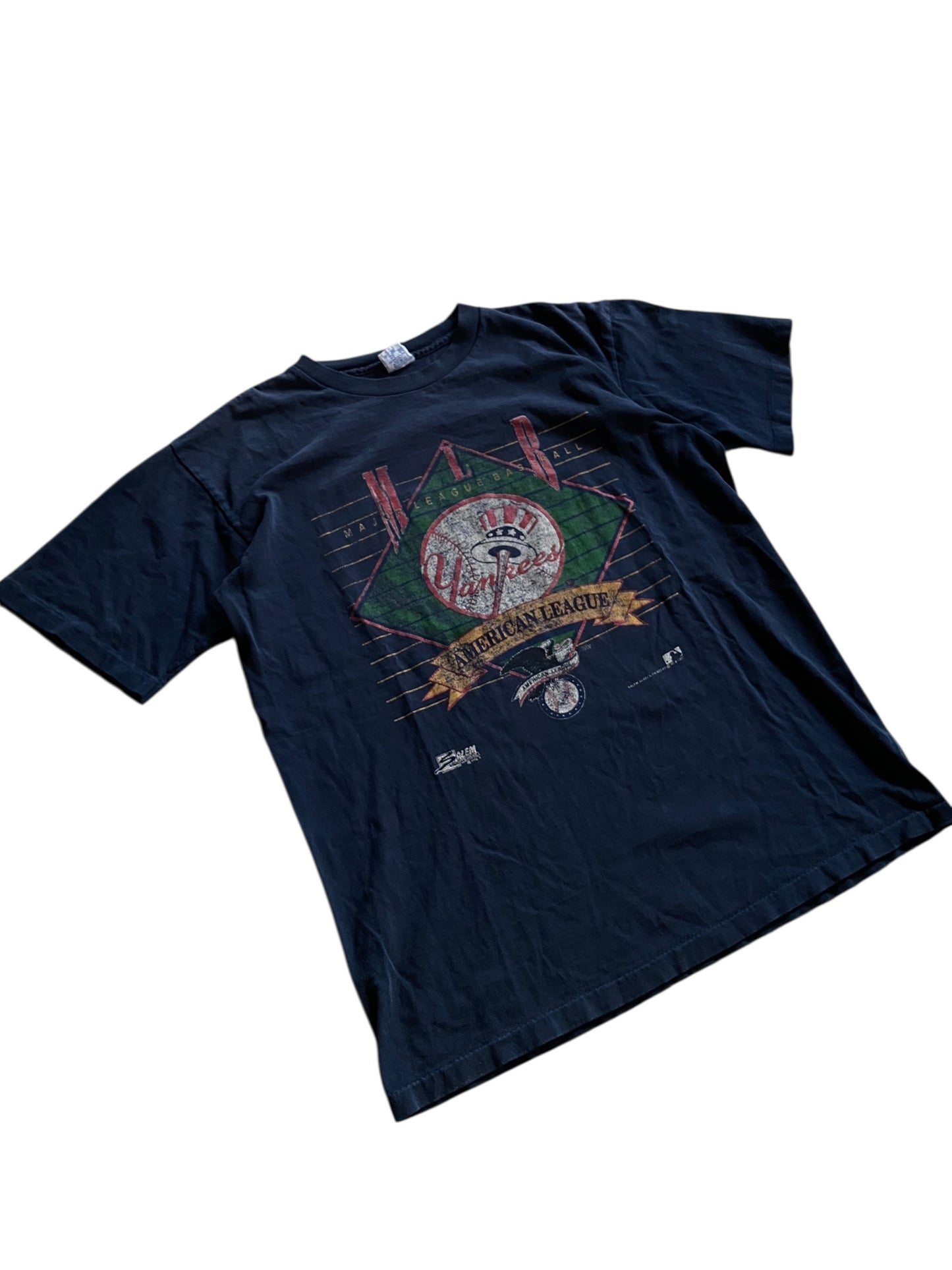 VTG New York Yankees Salem 1991 Tee Sz M/L