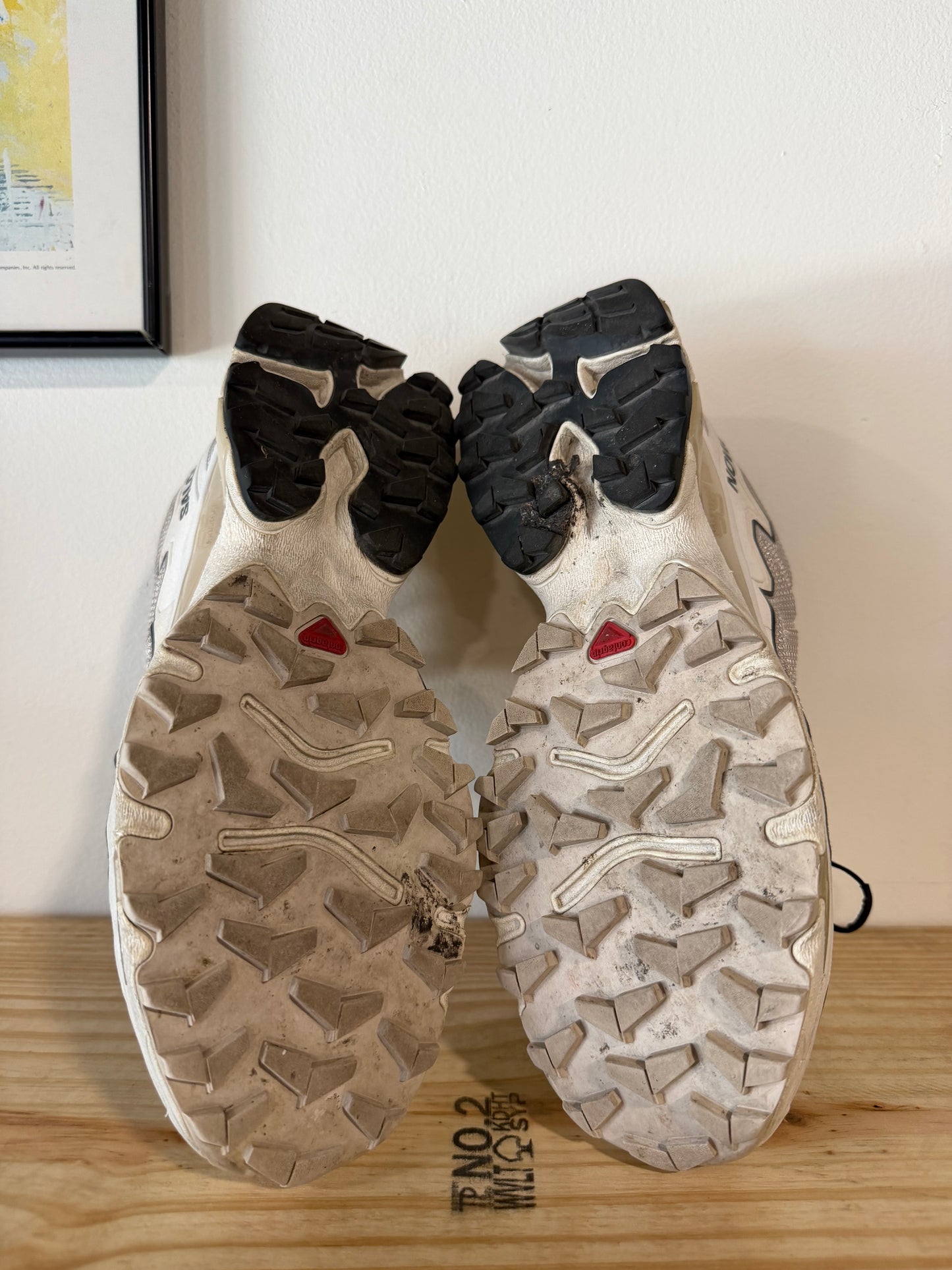 Preowned Salomon XT-SLATE Advanced 'Vanilla White' Sz 7.5M/8.5W