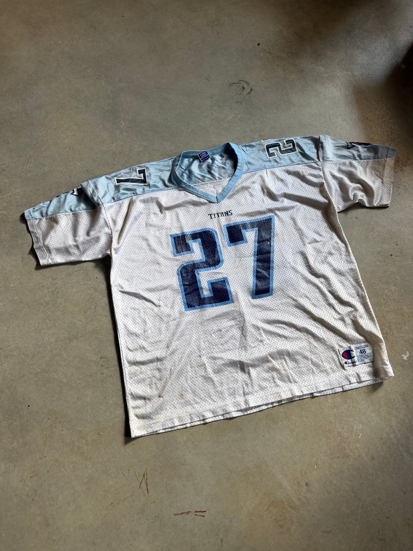 VTG Tennessee Titans Eddie George Champion Jersey Sz 48