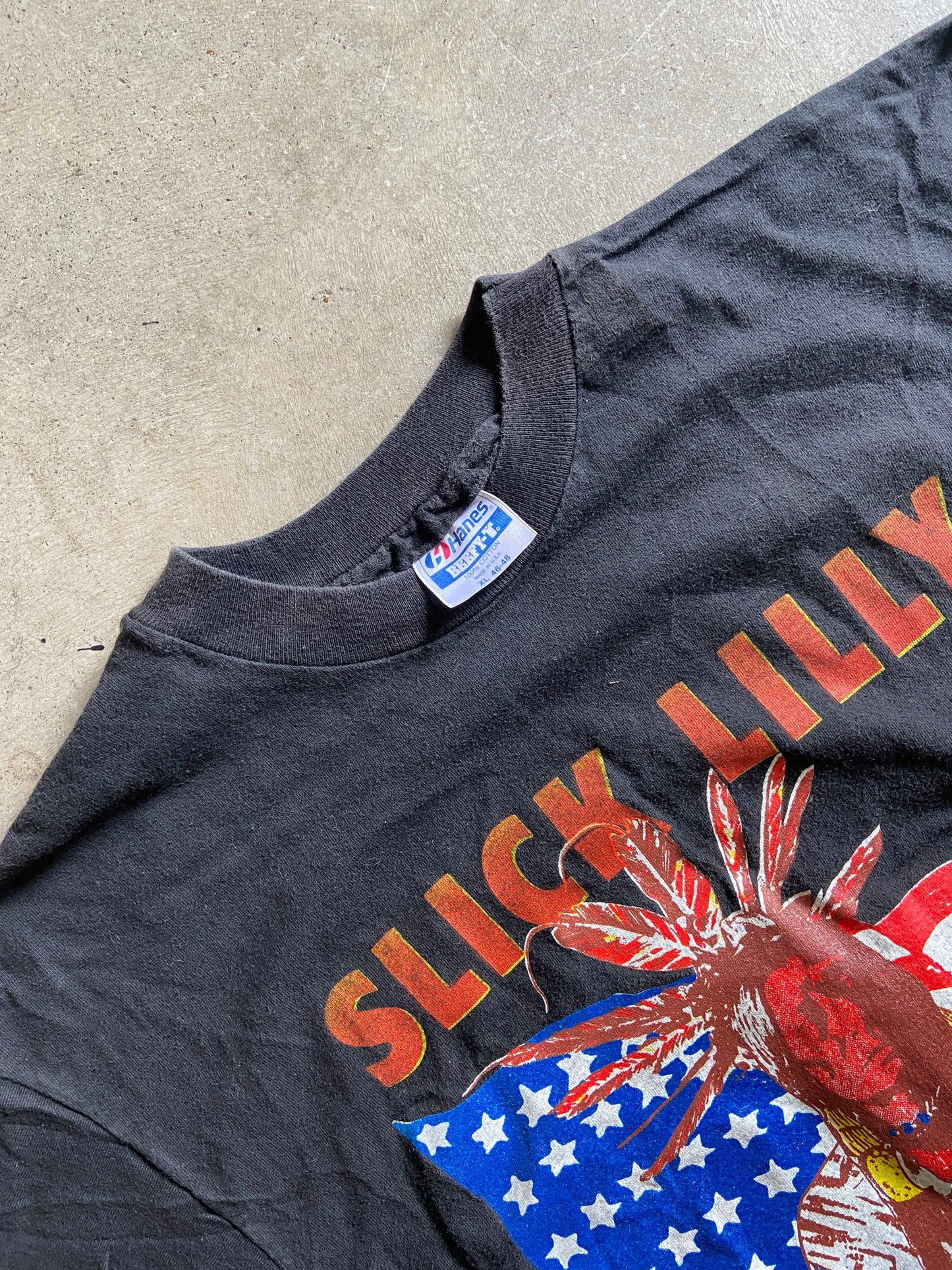 VTG Slick Lilly Grunge World Tour Tee Sz L