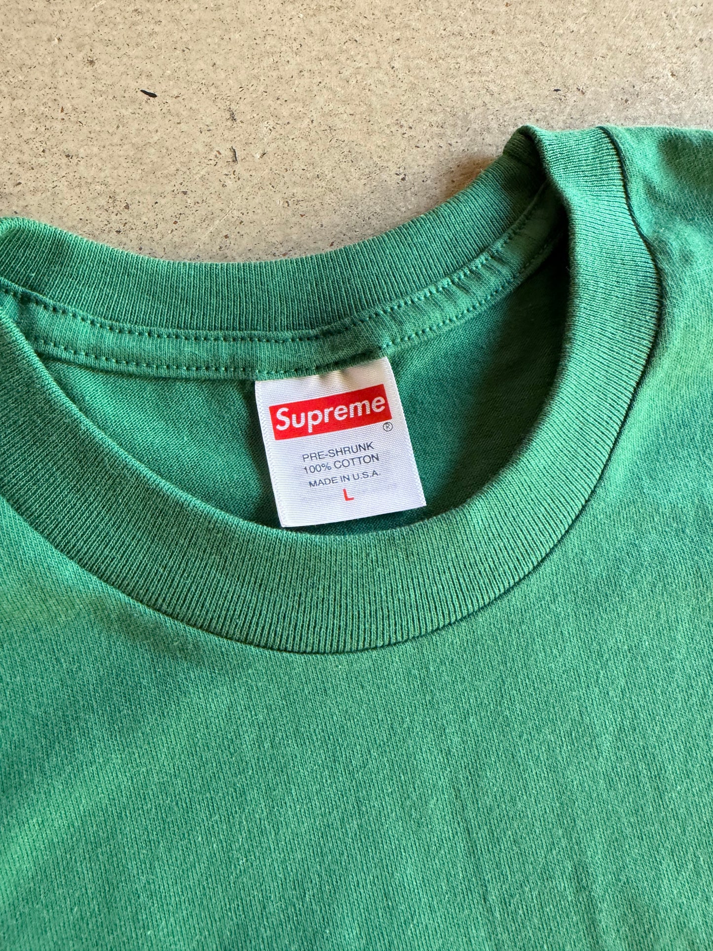 Supreme Payment Tee Light Pine Tee Sz L/XL